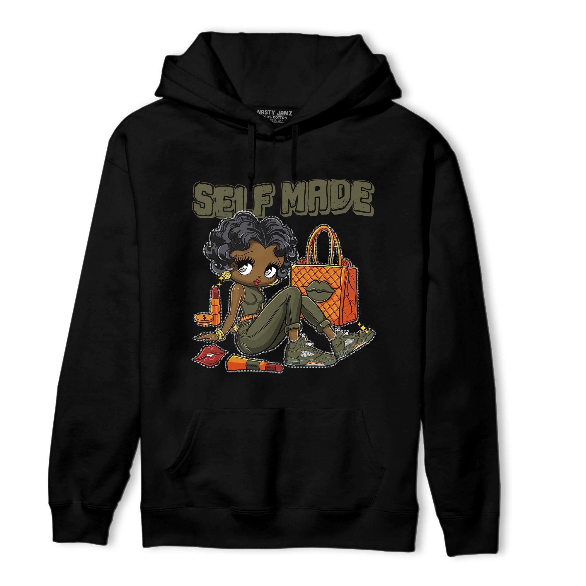 Olive 5s Hoodie Match Sneaker Girl Selfmade - NastyJamz
