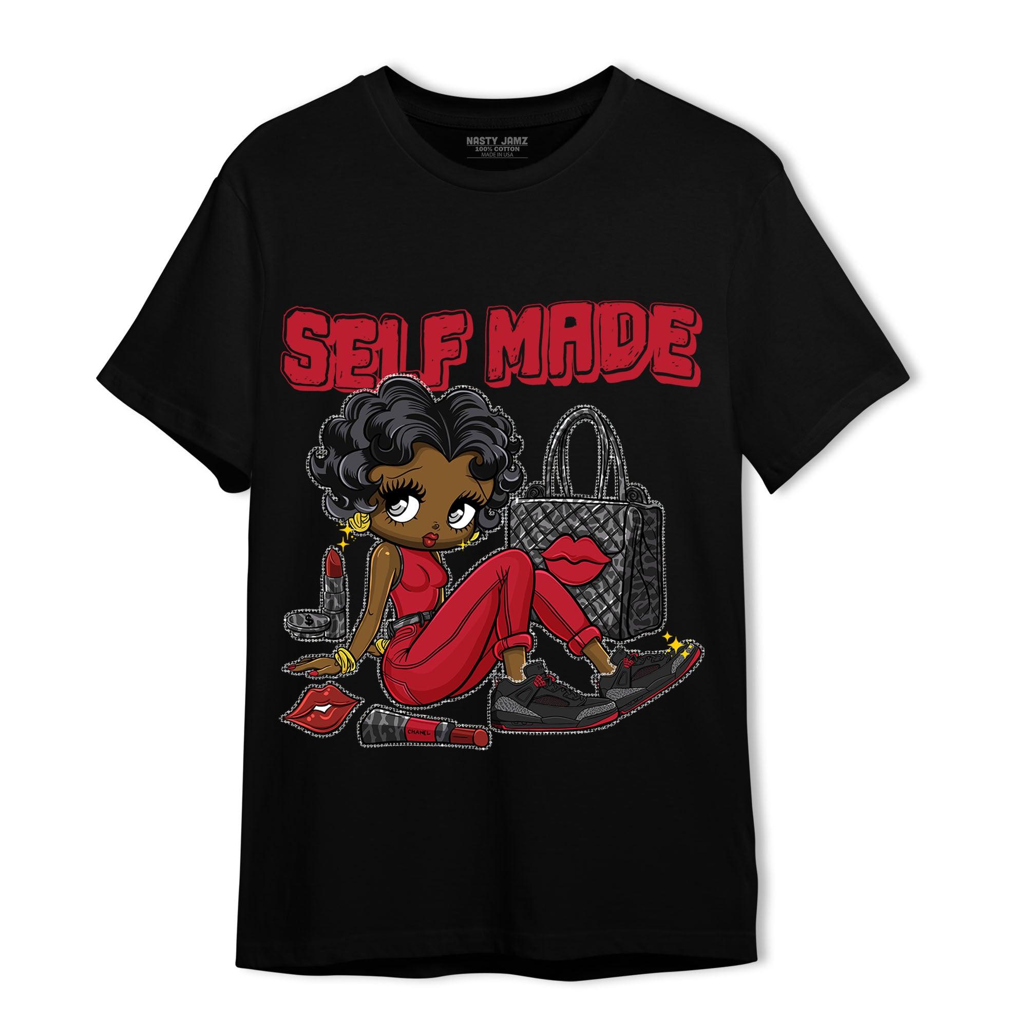 Spizike Low Bred T Shirt Match Sneaker Girl Selfmade - NastyJamz