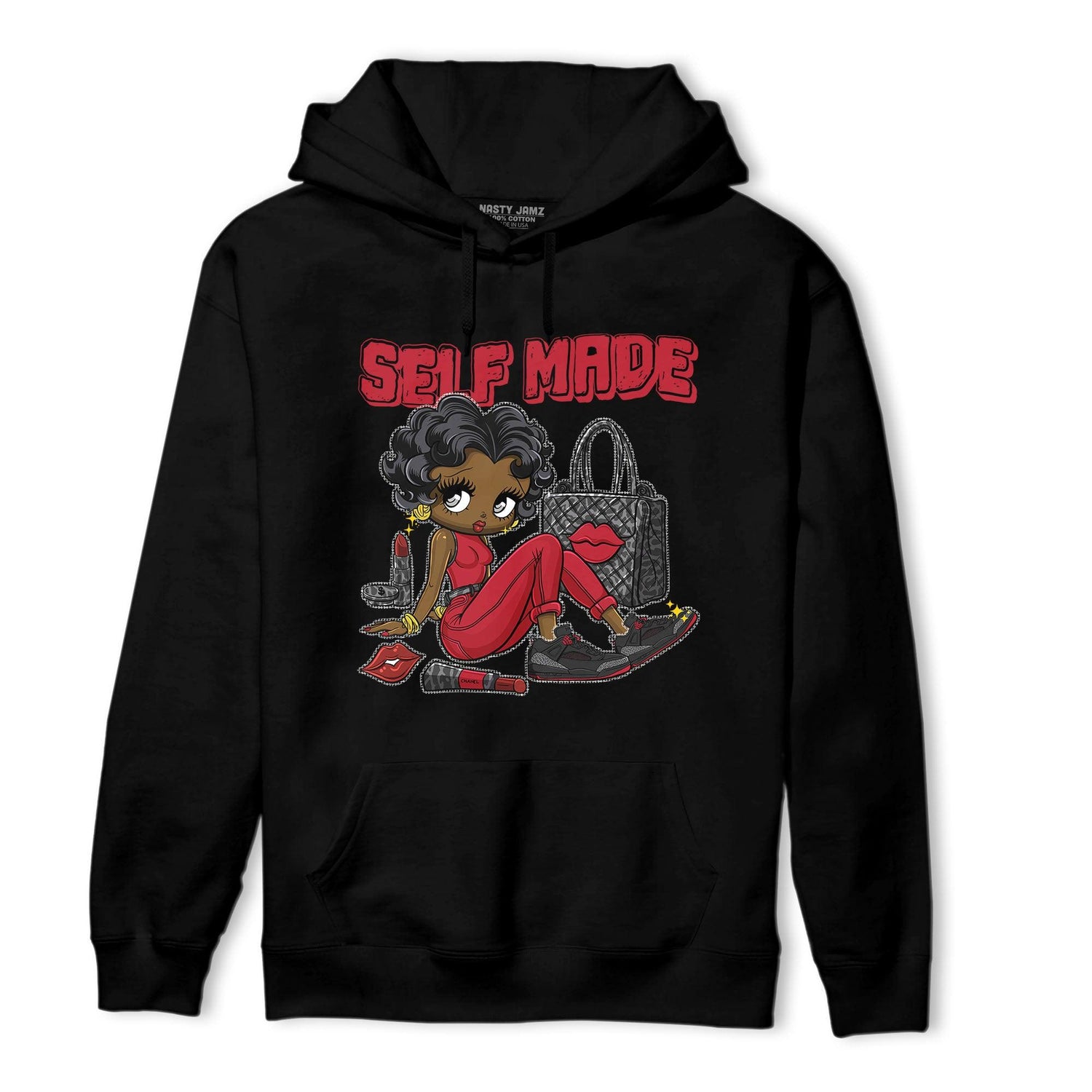 Spizike Low Bred Hoodie Match Sneaker Girl Selfmade - NastyJamz