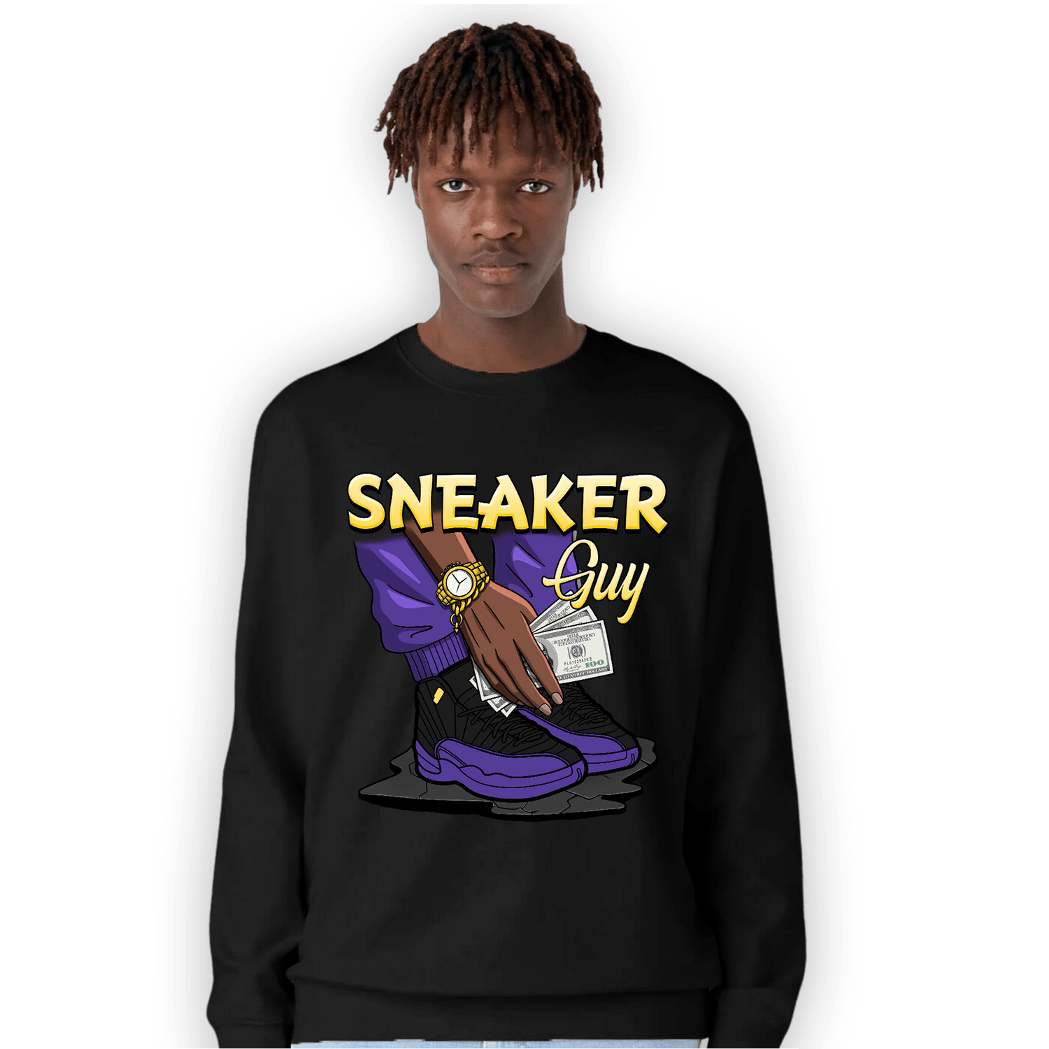 Field Purple 12s Sweatshirt Match Sneaker Guy - NastyJamz