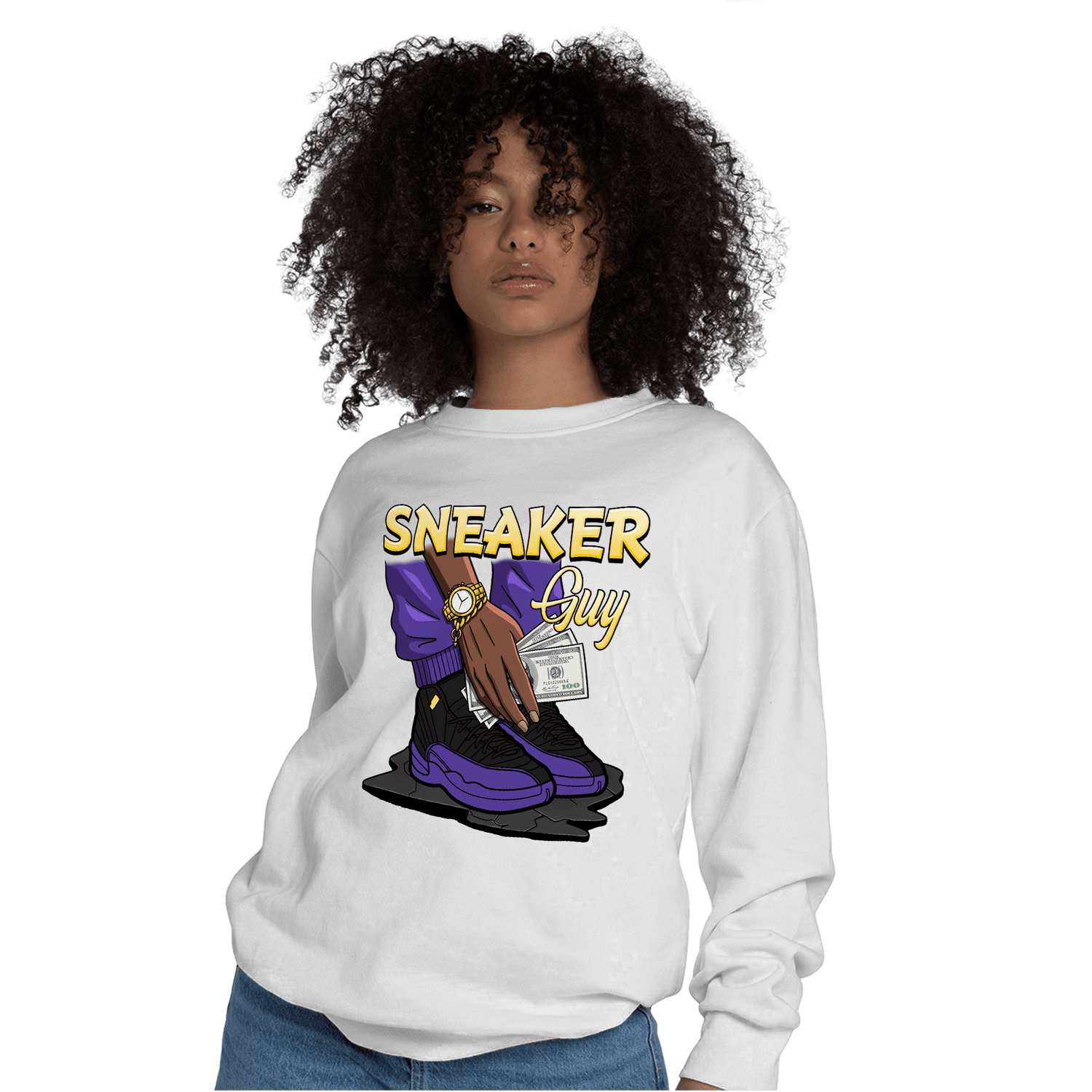 Field Purple 12s Sweatshirt Match Sneaker Guy - NastyJamz