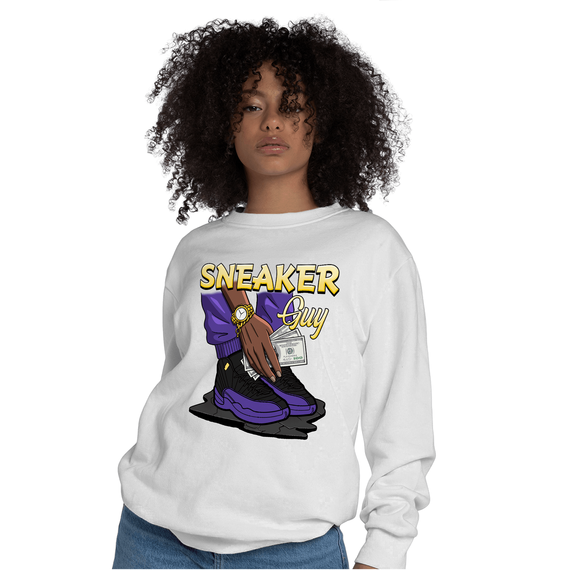 Field Purple 12s Sweatshirt Match Sneaker Guy - NastyJamz