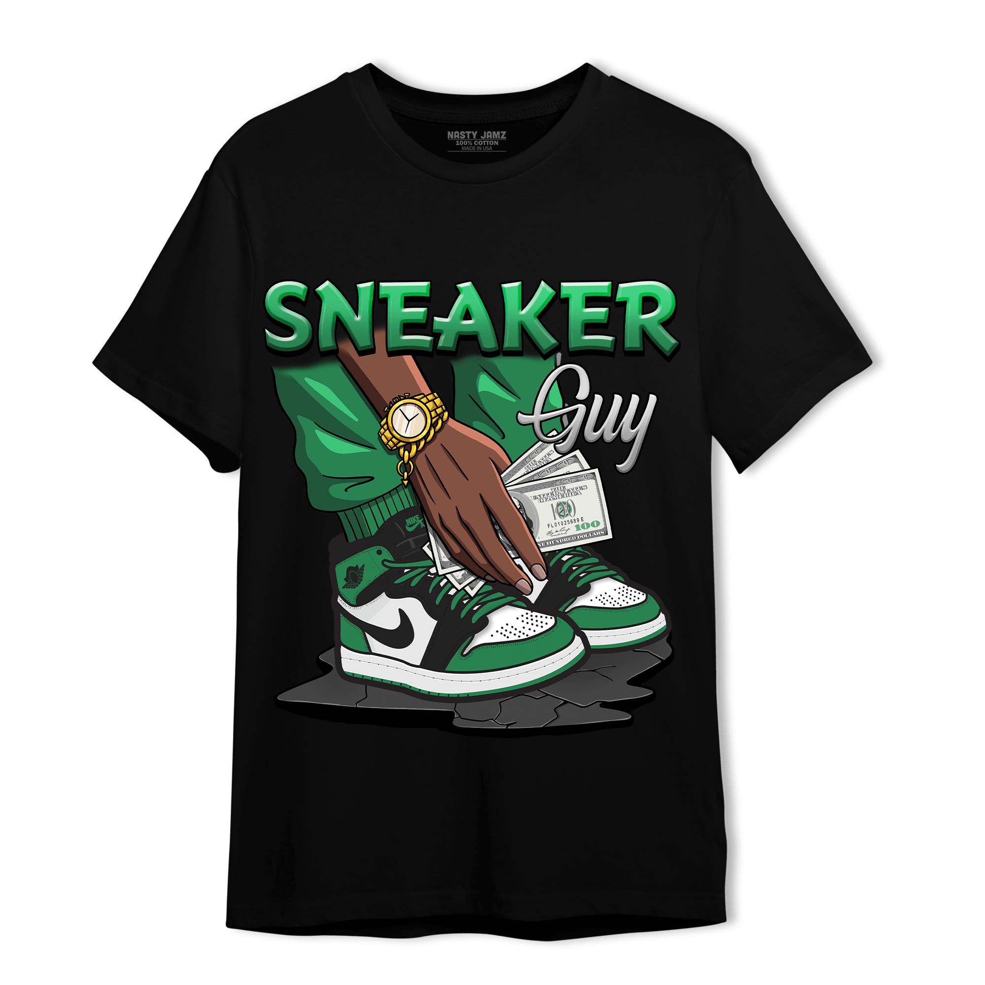 Celtic Lucky Green 1s T Shirt Match Sneaker Guy - NastyJamz