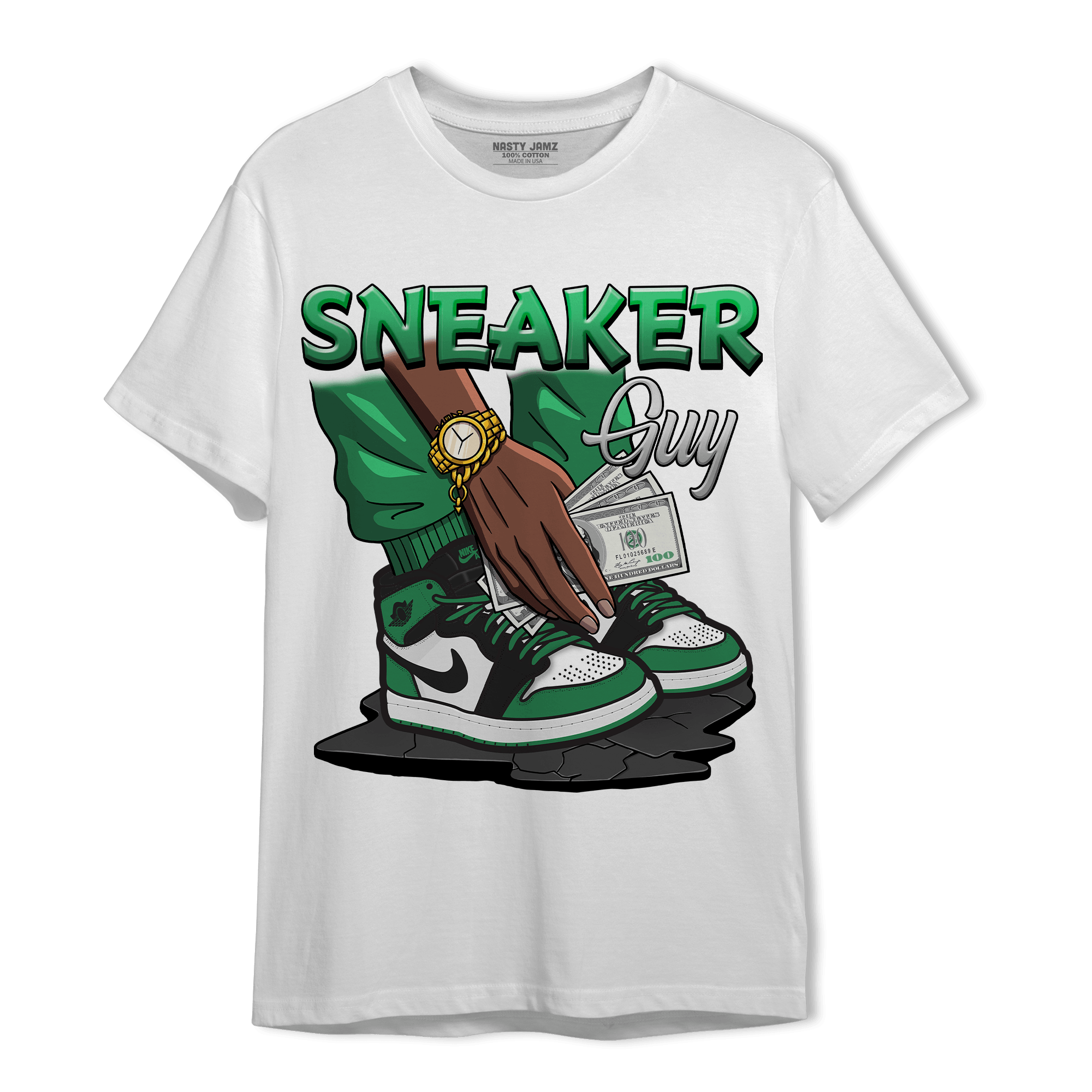 Celtic Lucky Green 1s T Shirt Match Sneaker Guy - NastyJamz