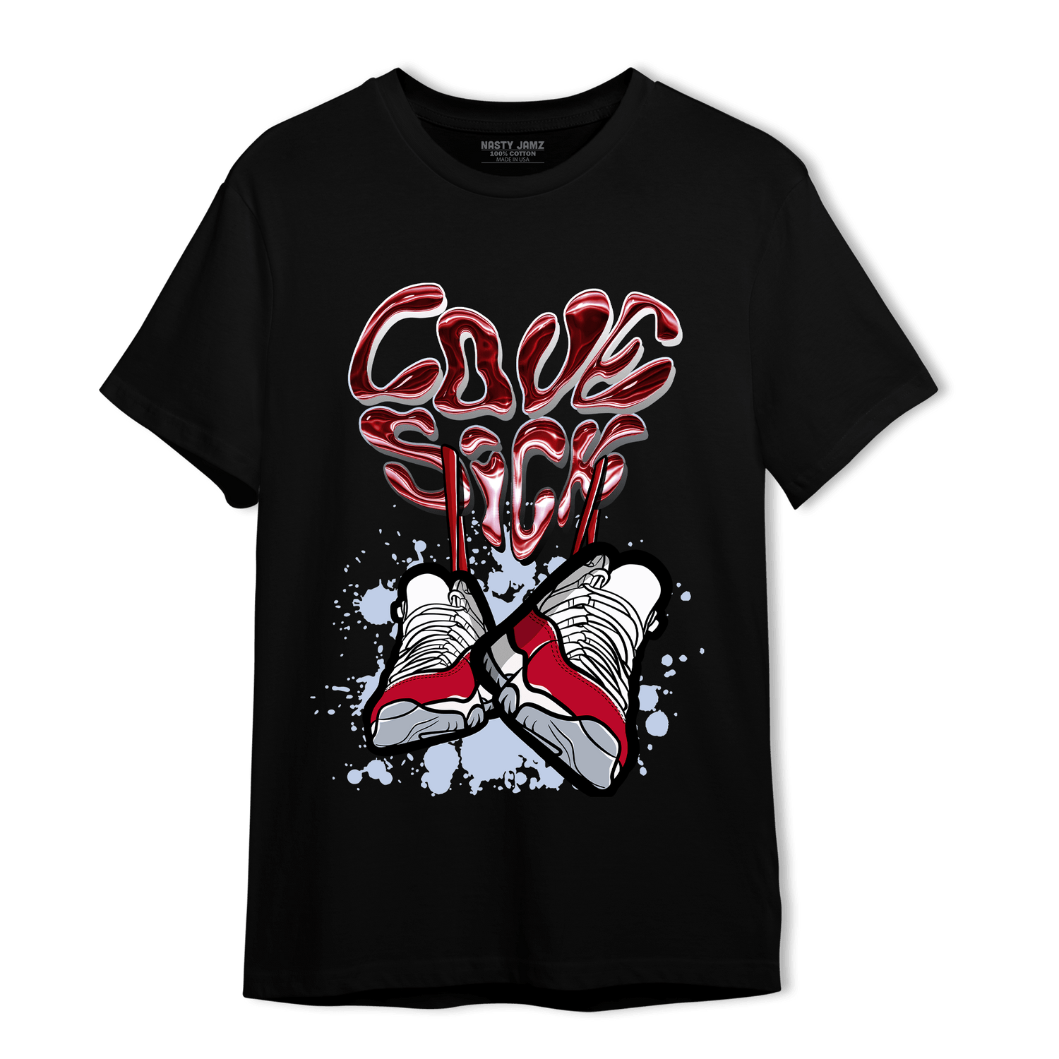 Cherry 11s T Shirt Match Sneaker Love Sick - NastyJamz
