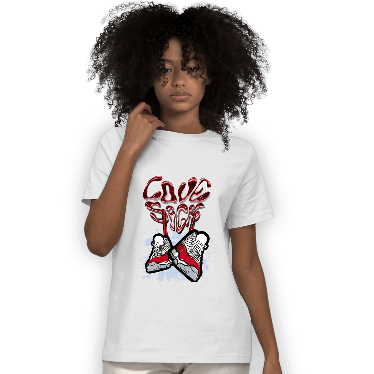 Cherry 11s T Shirt Match Sneaker Love Sick - NastyJamz