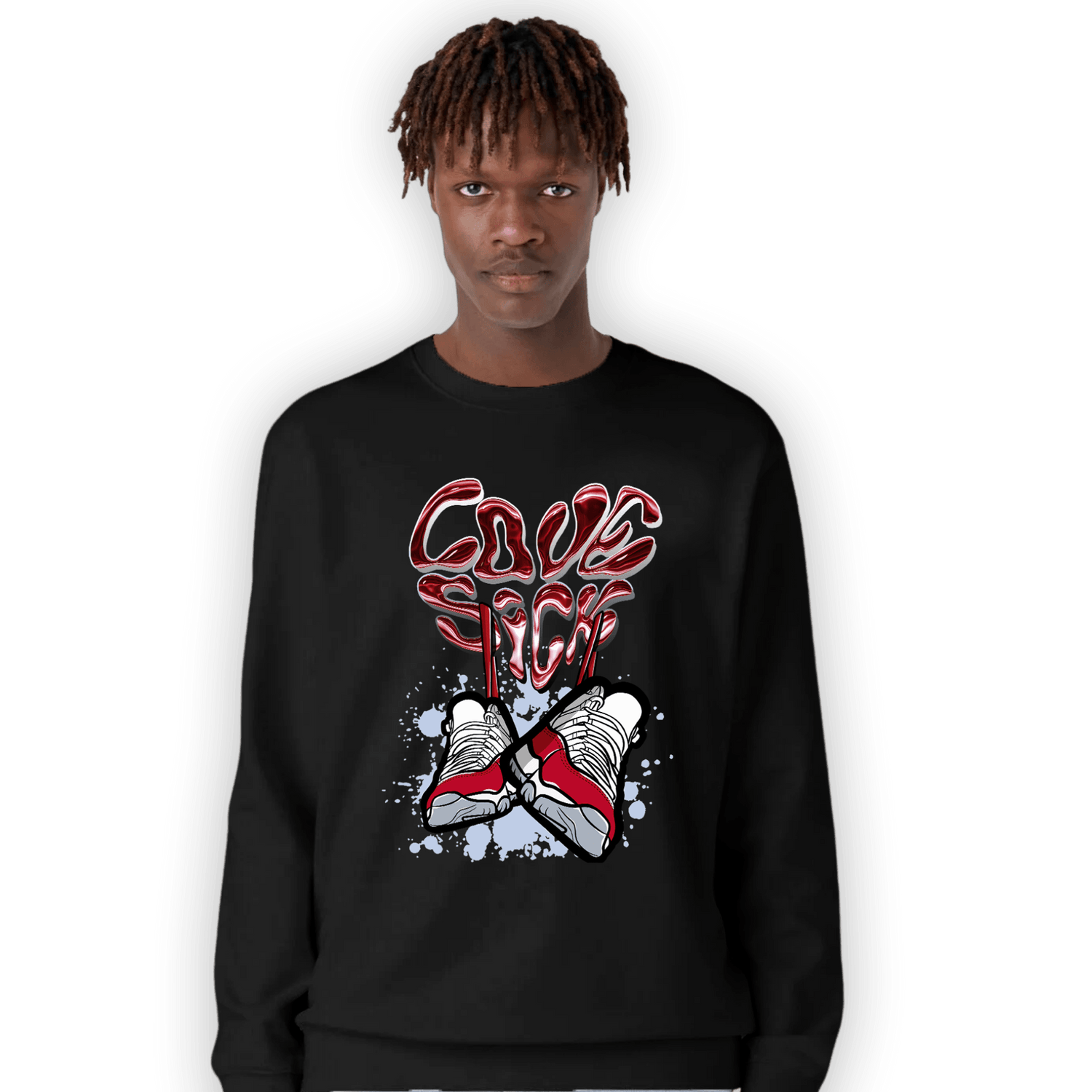 Cherry 11s Sweatshirt Match Sneaker Love Sick - NastyJamz