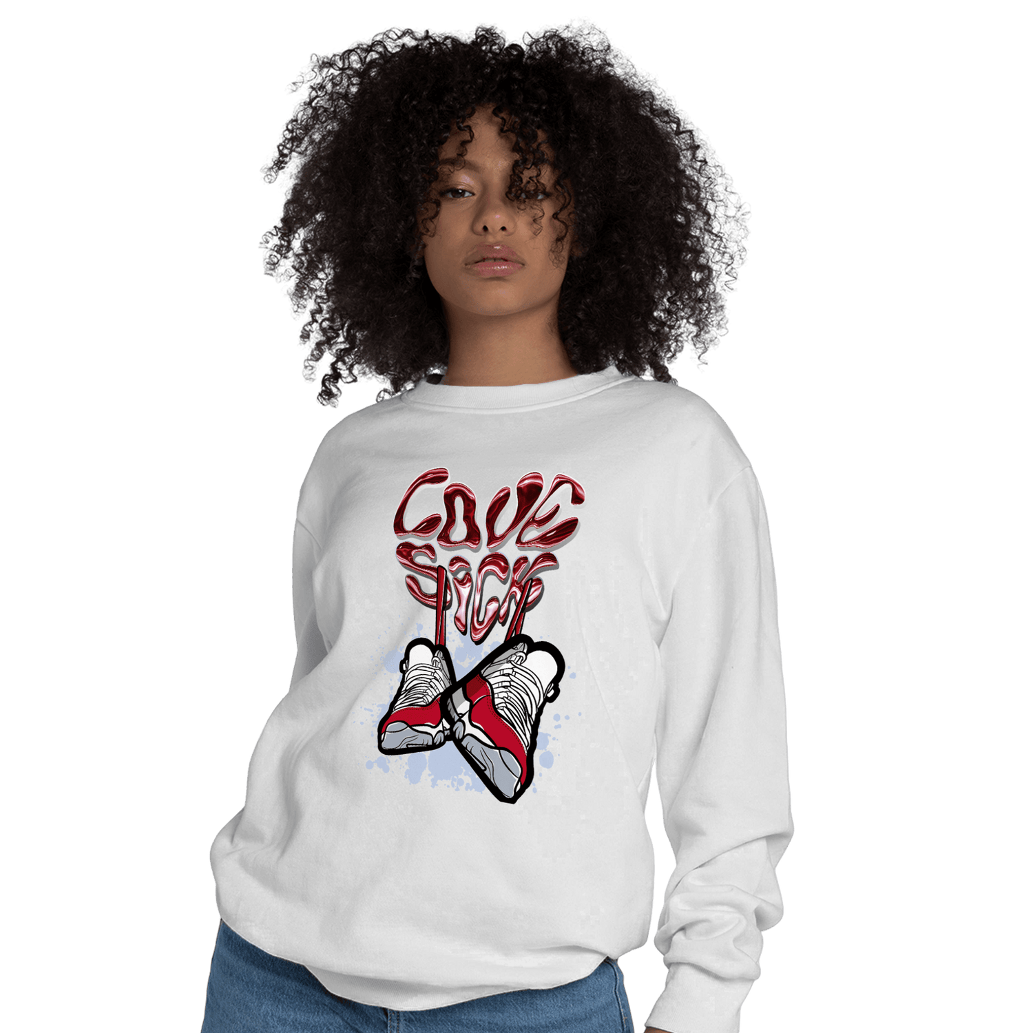Cherry 11s Sweatshirt Match Sneaker Love Sick - NastyJamz