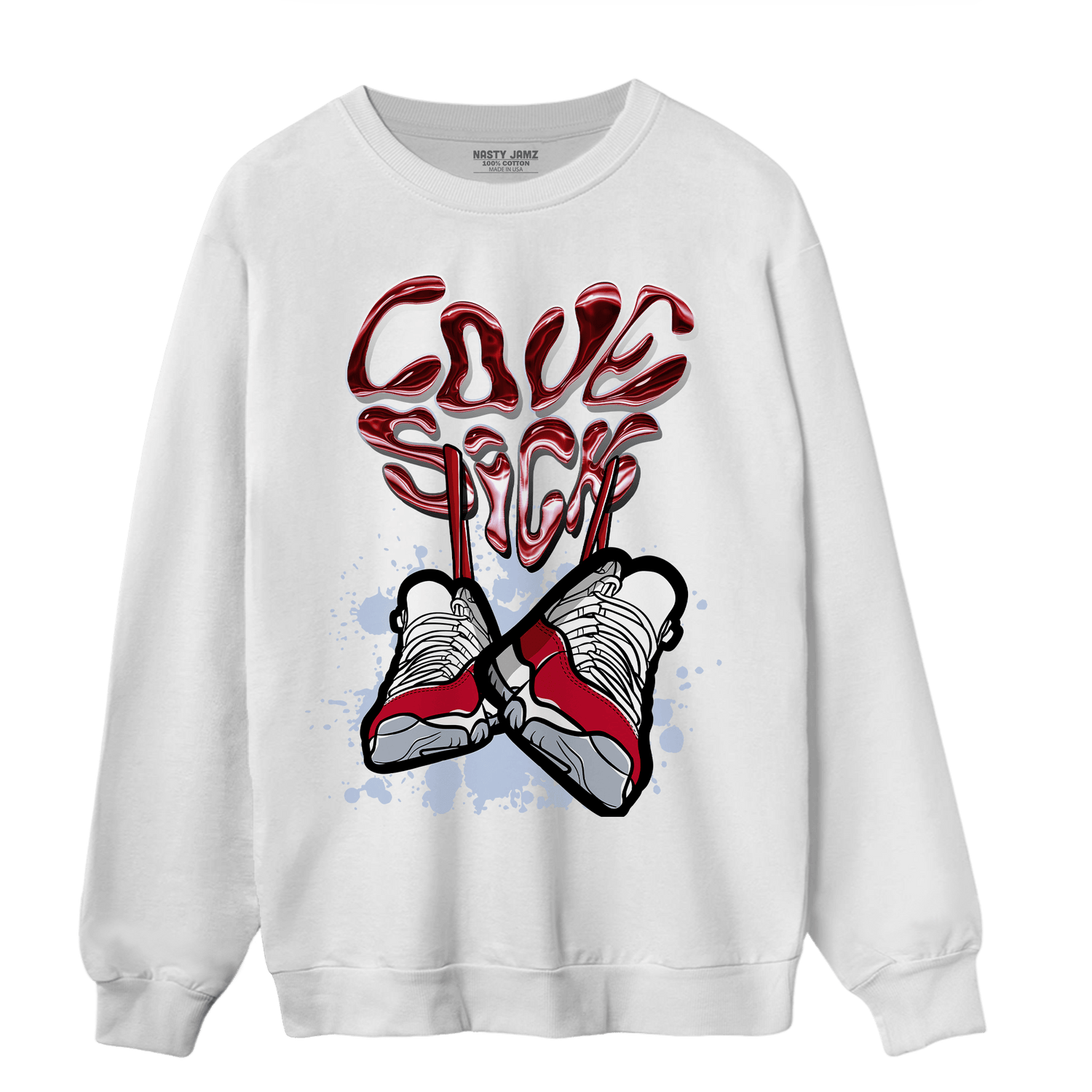 Cherry 11s Sweatshirt Match Sneaker Love Sick - NastyJamz