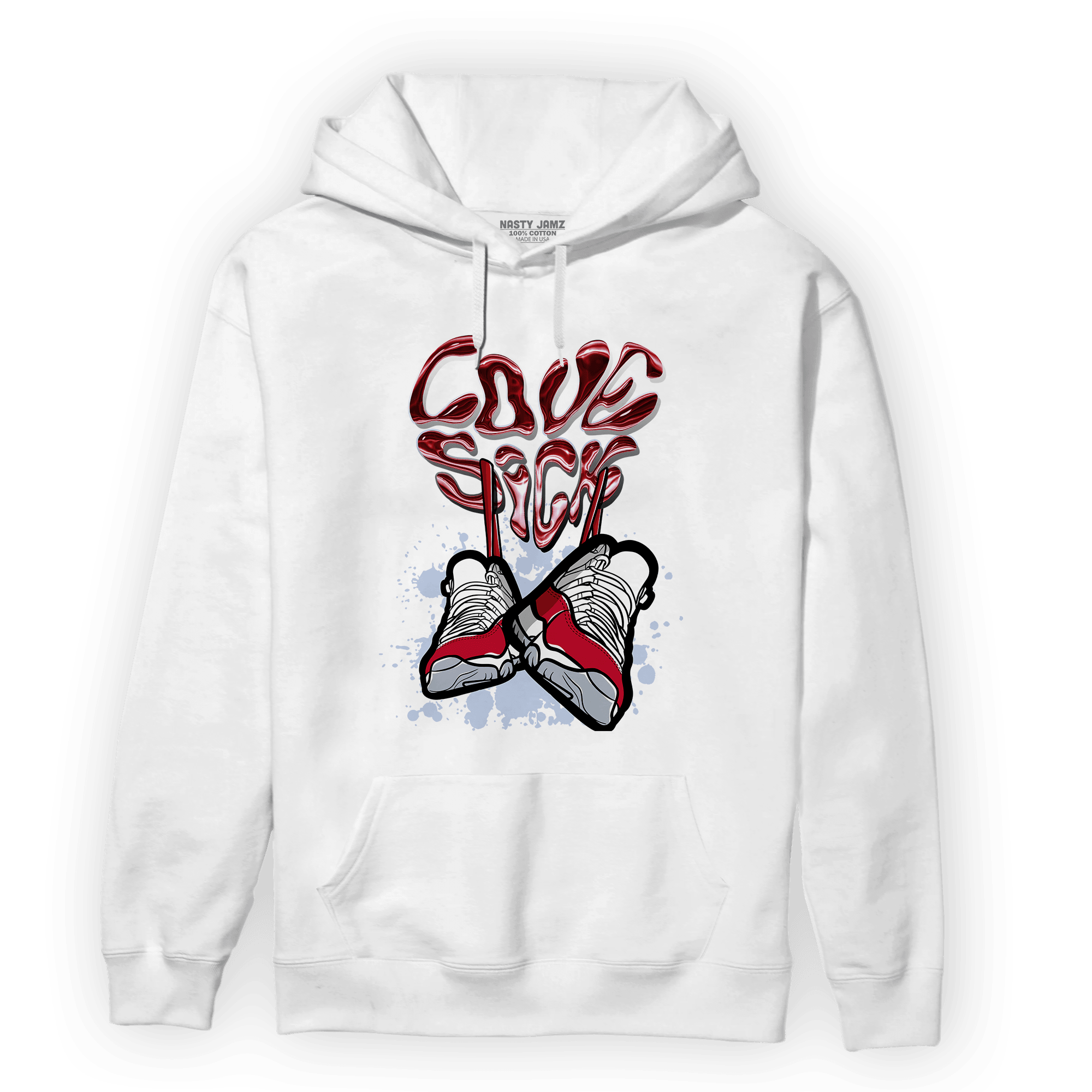 Cherry 11s Hoodie Match Sneaker Love Sick - NastyJamz