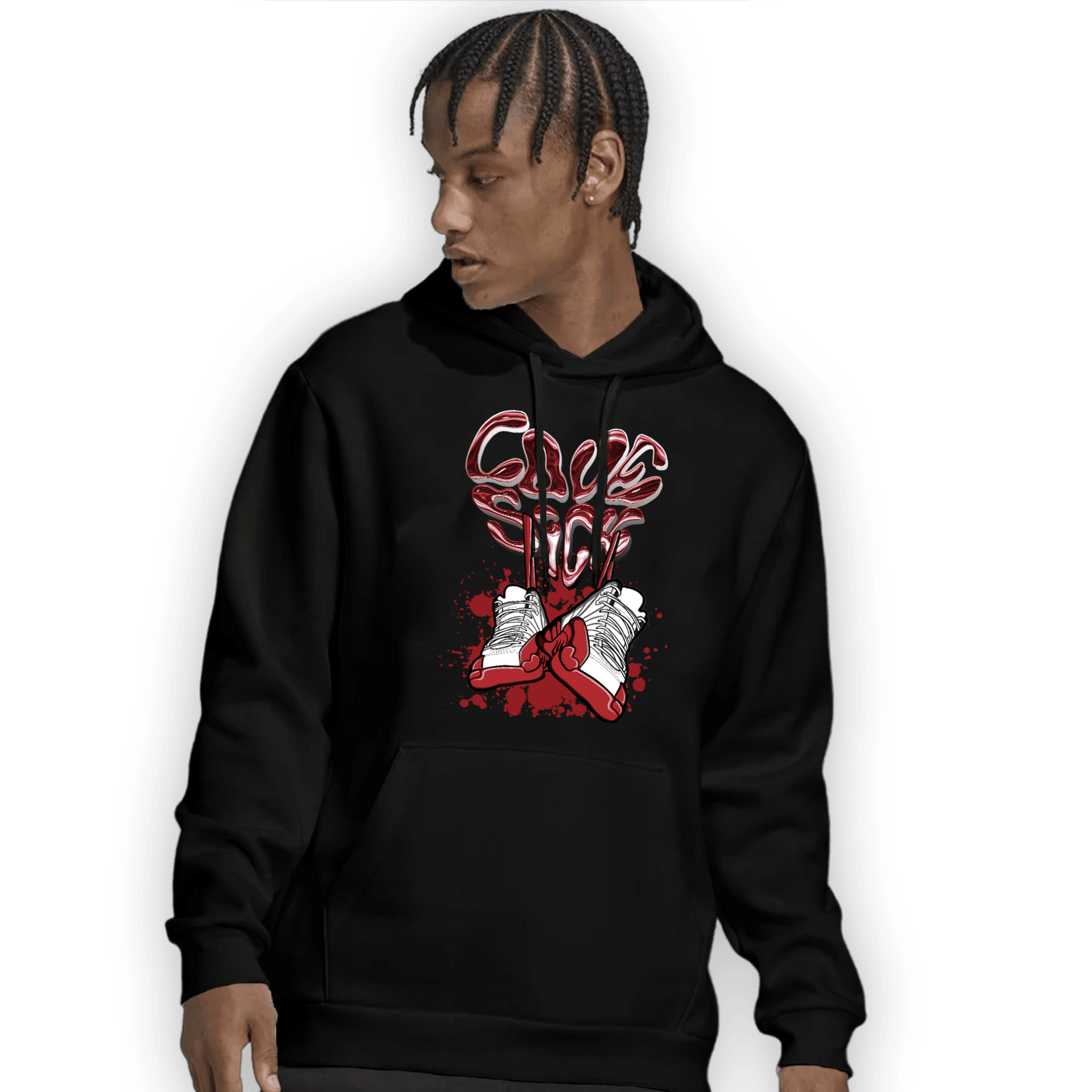 Cherry 12s Hoodie Match Sneaker Love Sick - NastyJamz