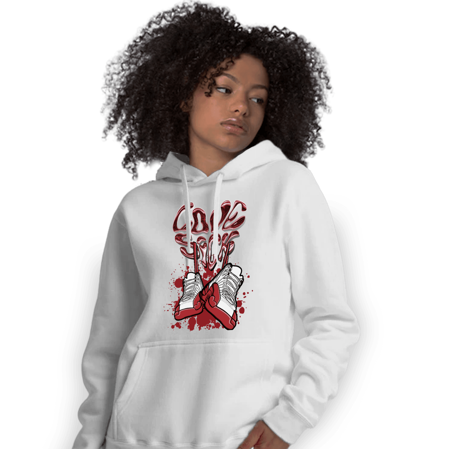 Cherry 12s Hoodie Match Sneaker Love Sick - NastyJamz