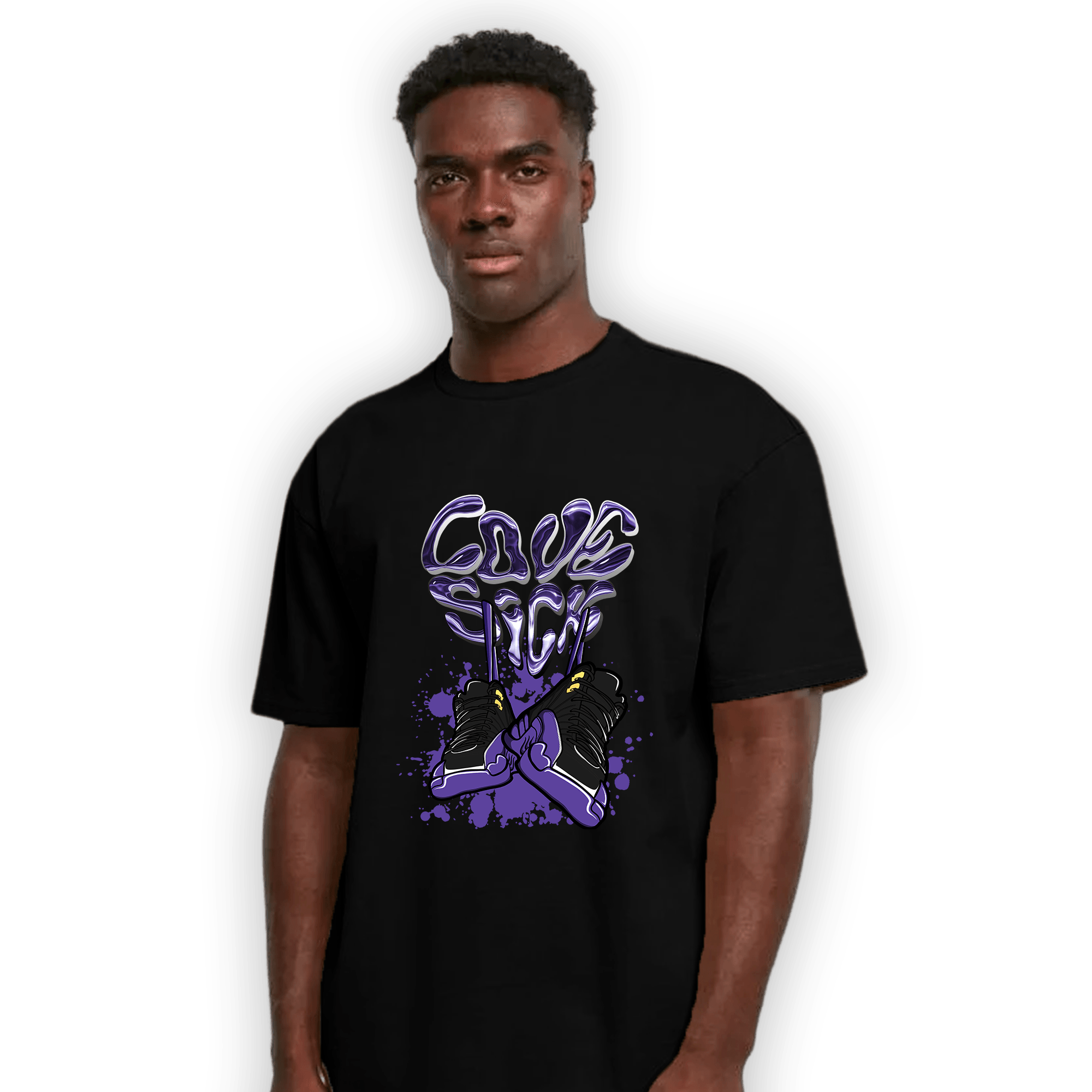 Field Purple 12s T Shirt Match Sneaker Love Sick - NastyJamz