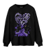 Field Purple 12s Sweatshirt Match Sneaker Love Sick - NastyJamz