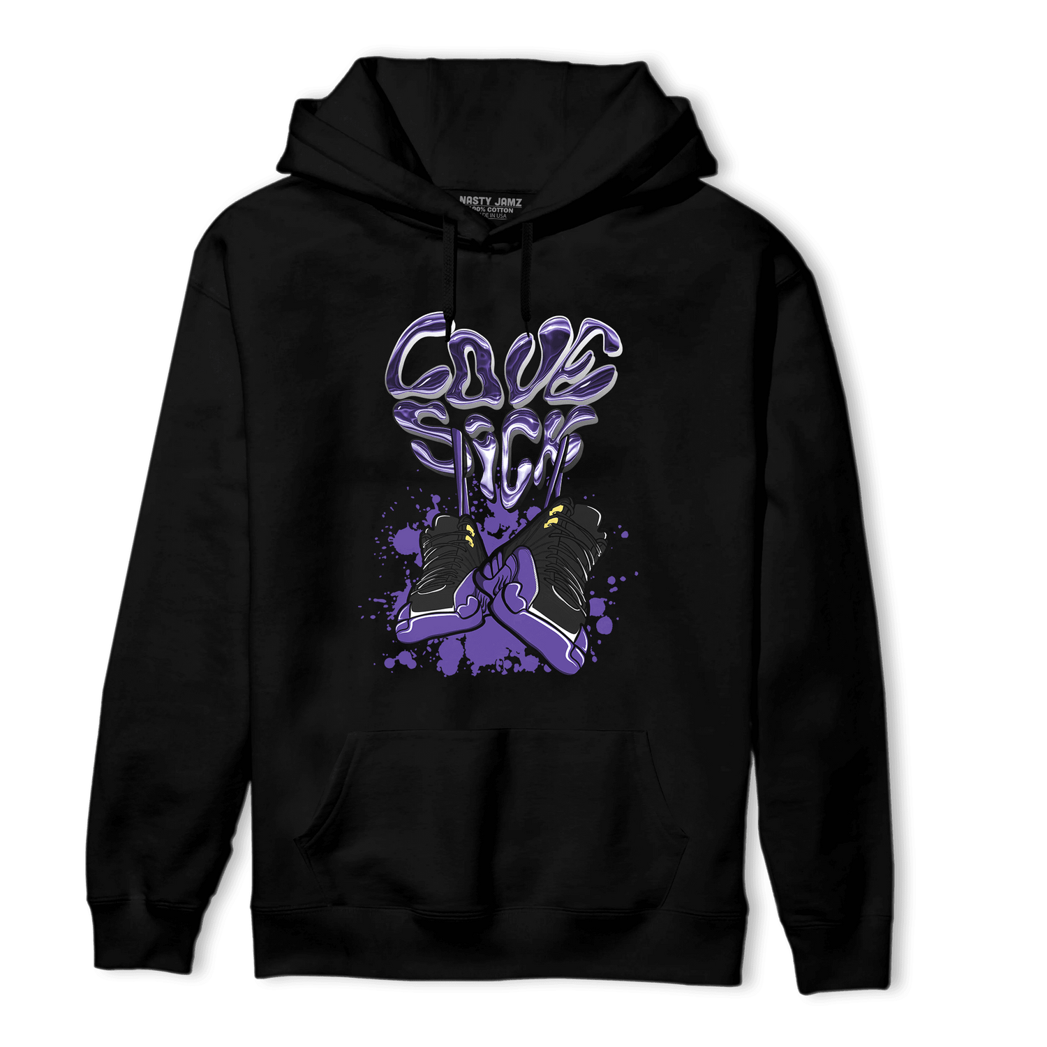 Field Purple 12s Hoodie Match Sneaker Love Sick - NastyJamz