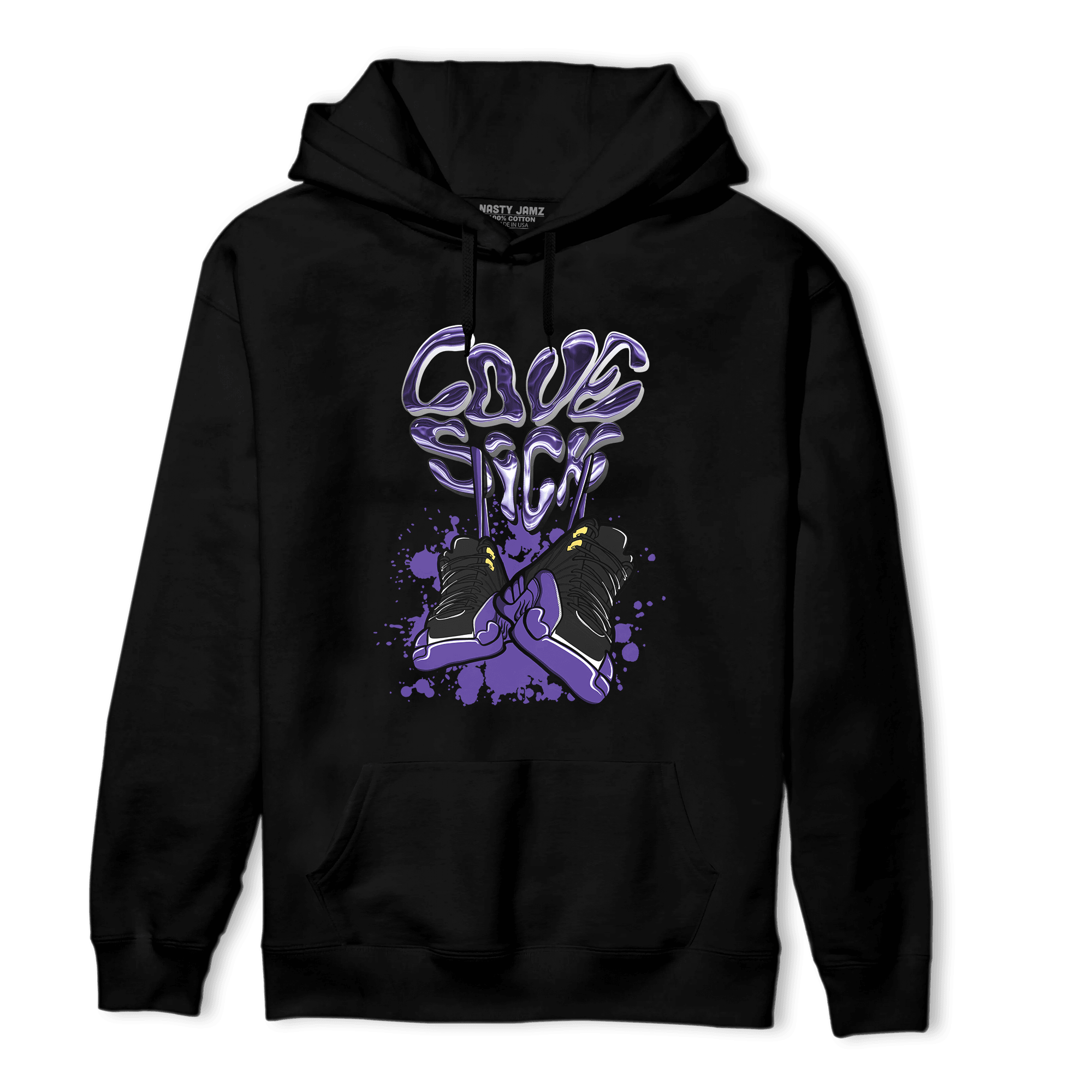 Field Purple 12s Hoodie Match Sneaker Love Sick - NastyJamz