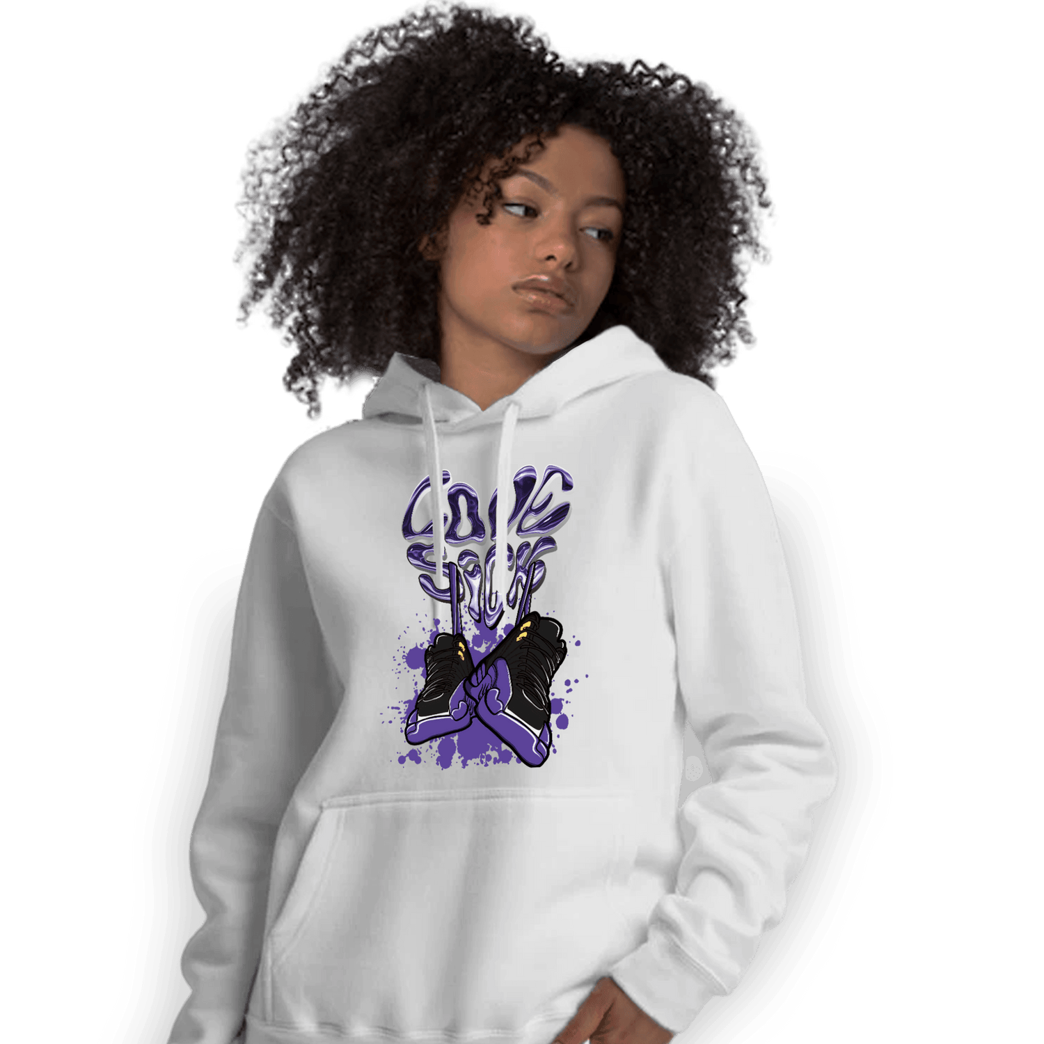 Field Purple 12s Hoodie Match Sneaker Love Sick - NastyJamz
