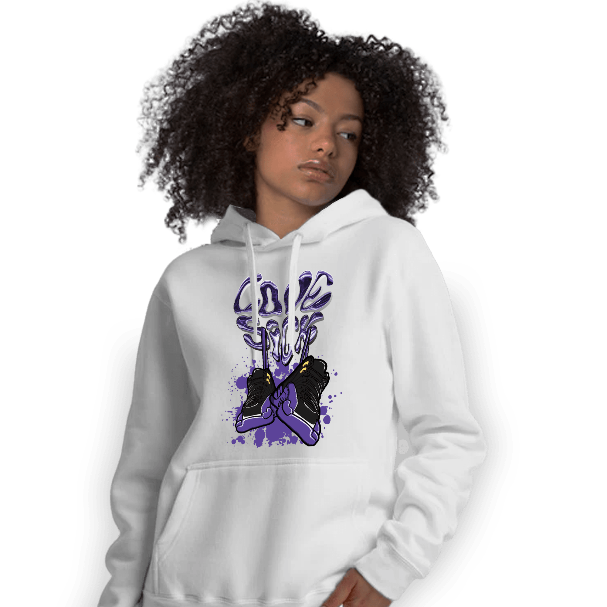 Field Purple 12s Hoodie Match Sneaker Love Sick - NastyJamz