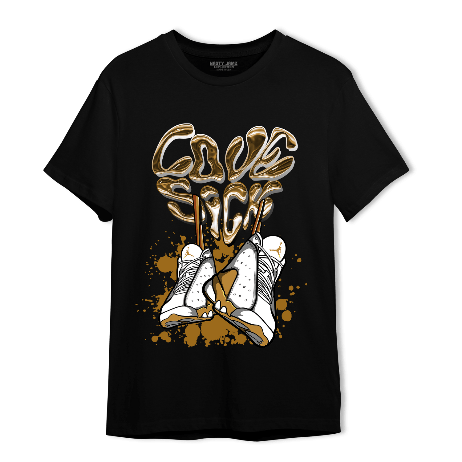 Wheat 13s T Shirt Match Sneaker Love Sick - NastyJamz