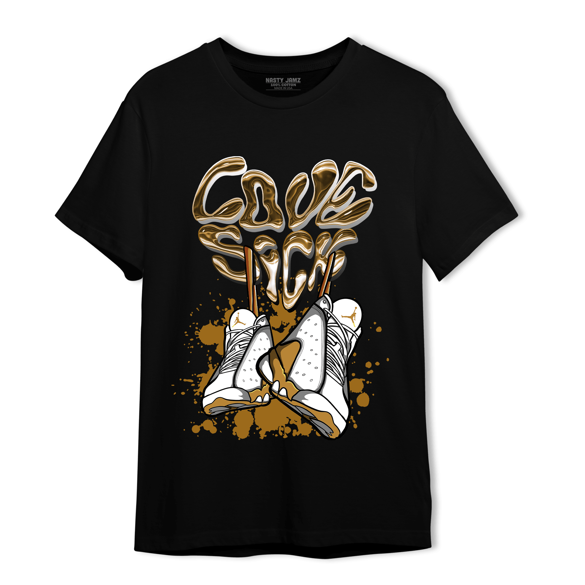 Wheat 13s T Shirt Match Sneaker Love Sick - NastyJamz