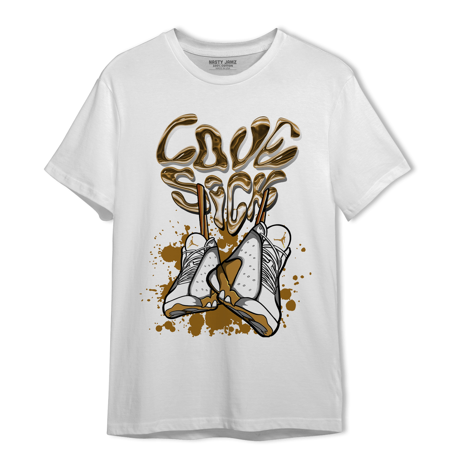 Wheat 13s T Shirt Match Sneaker Love Sick - NastyJamz