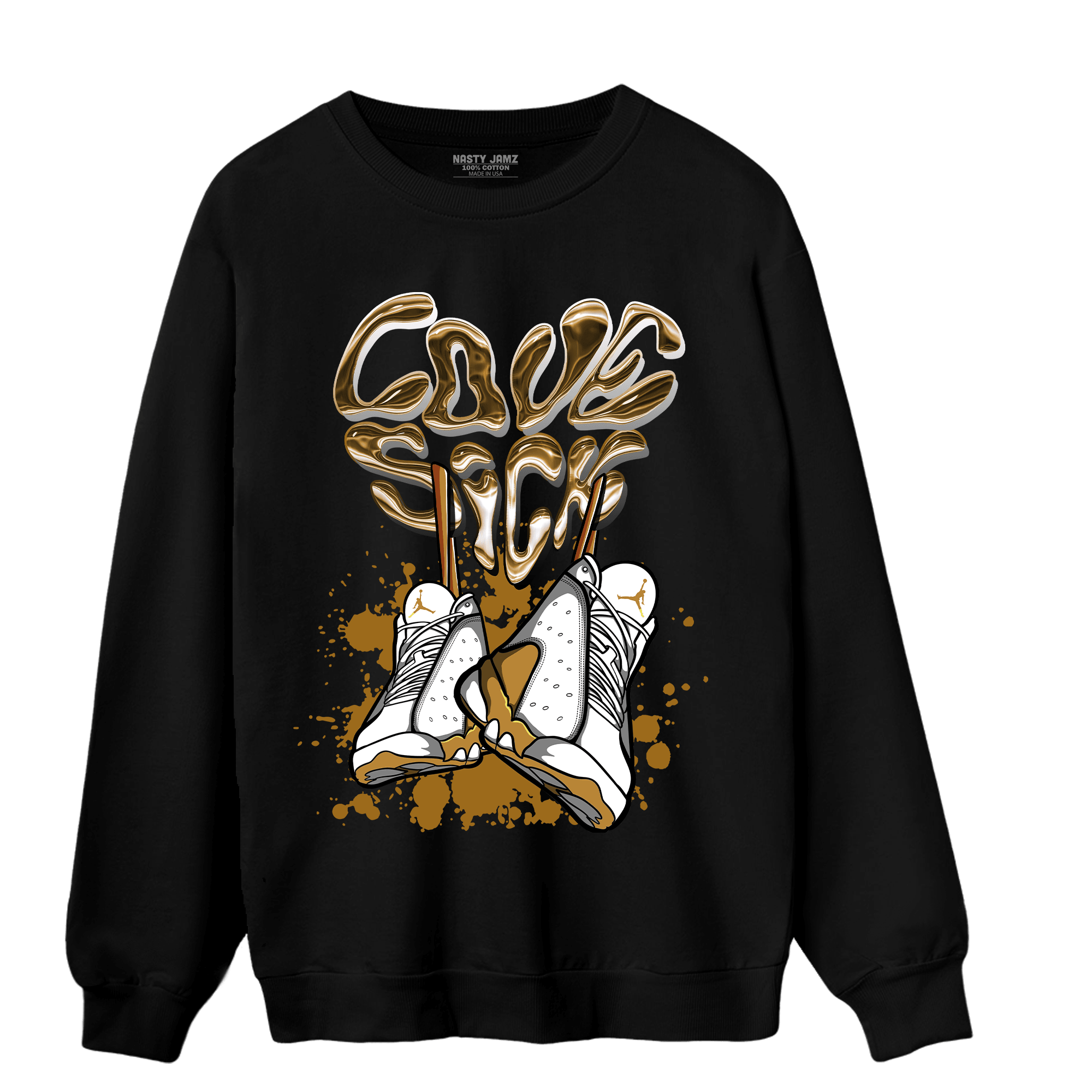 Wheat 13s Sweatshirt Match Sneaker Love Sick - NastyJamz