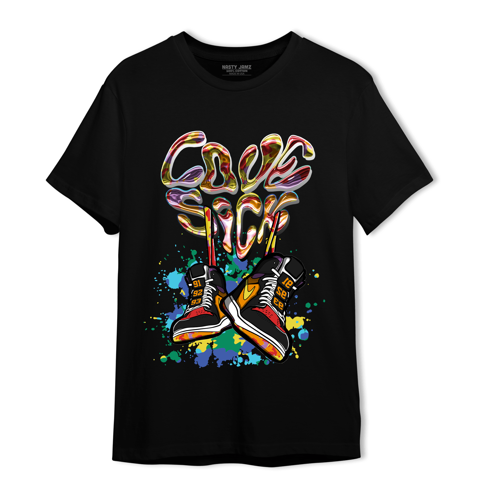 Mid GS Six Championships 1s T Shirt Match Sneaker Love Sick - NastyJamz