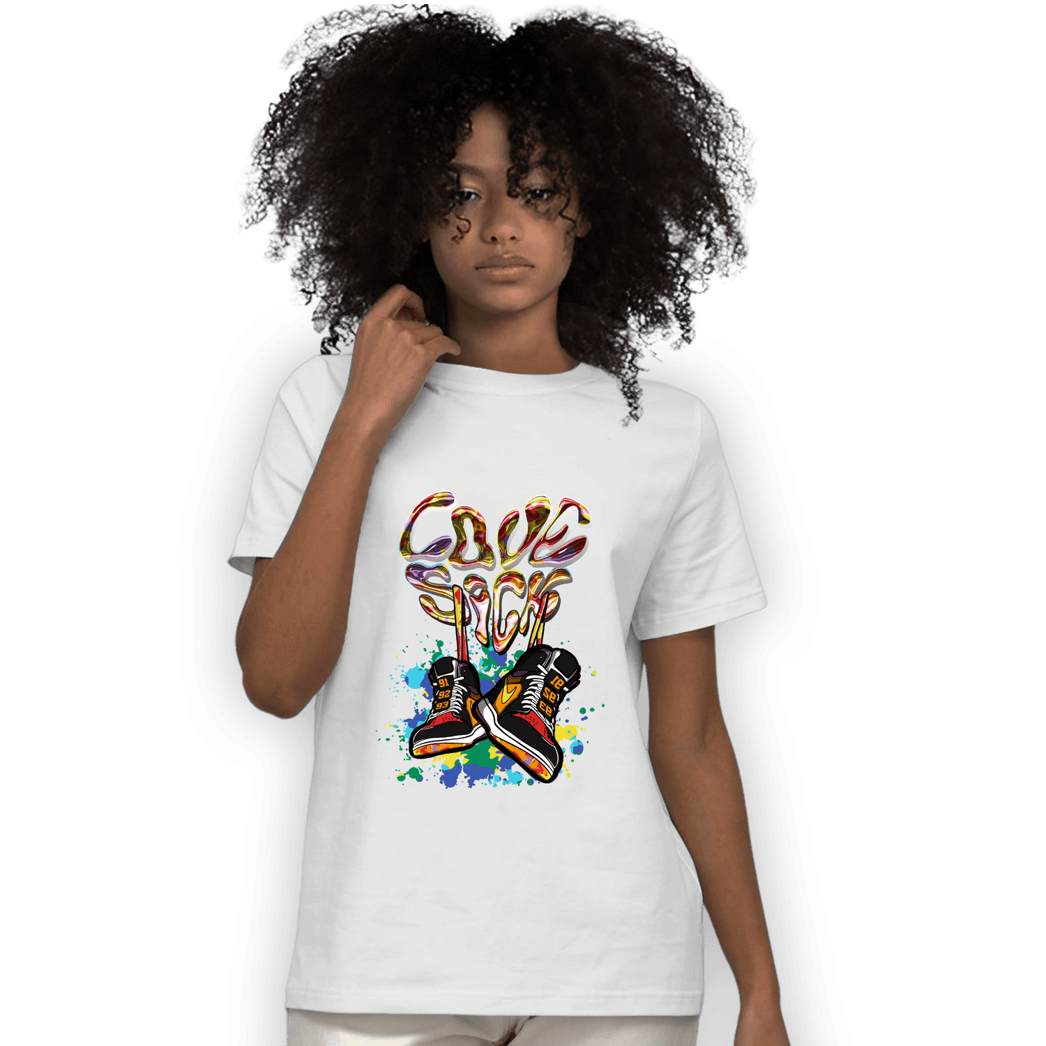 Mid GS Six Championships 1s T Shirt Match Sneaker Love Sick - NastyJamz