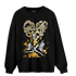 Mid SE Black Gold 1s Sweatshirt Match Sneaker Love Sick - NastyJamz