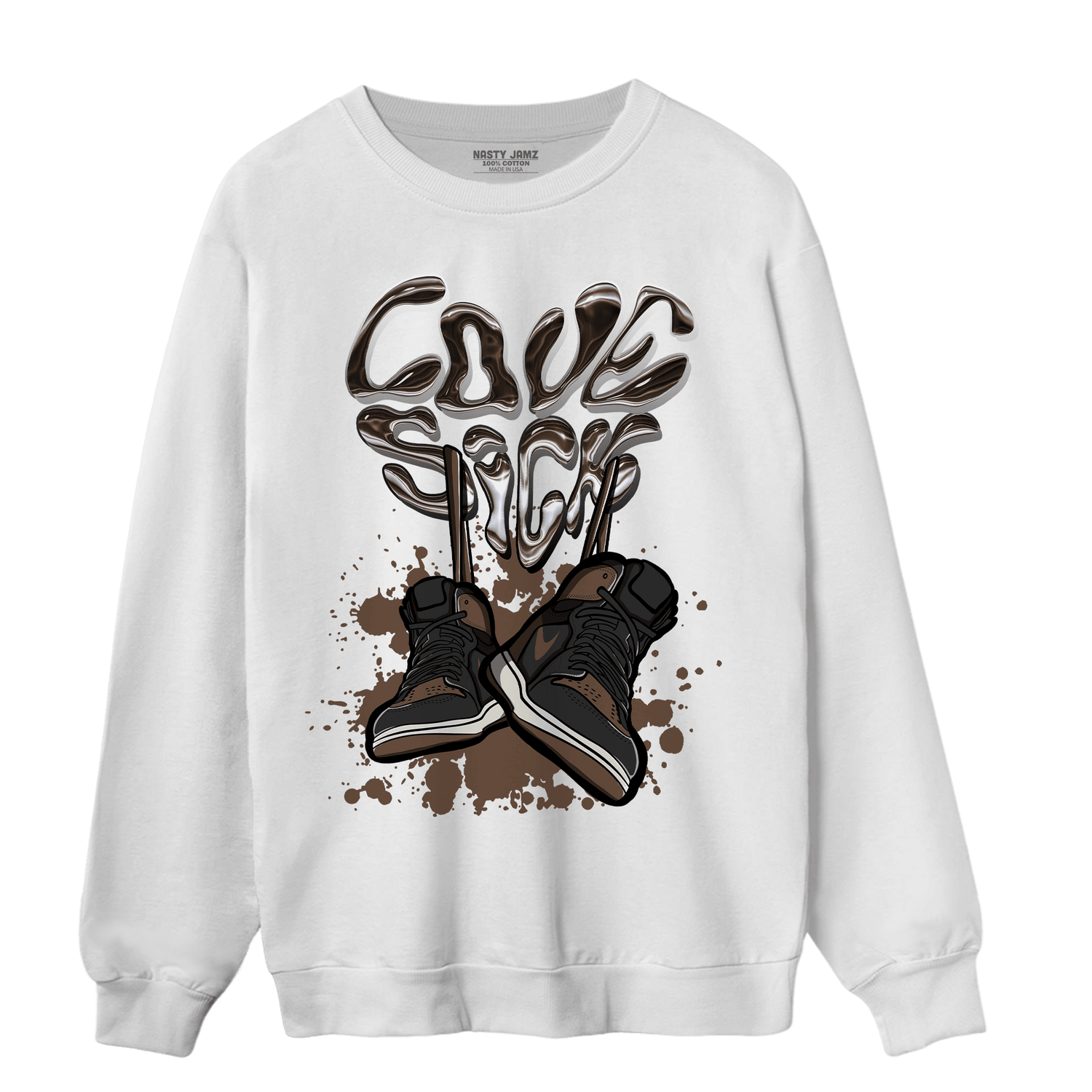Palomino 1s Sweatshirt Match Sneaker Love Sick - NastyJamz