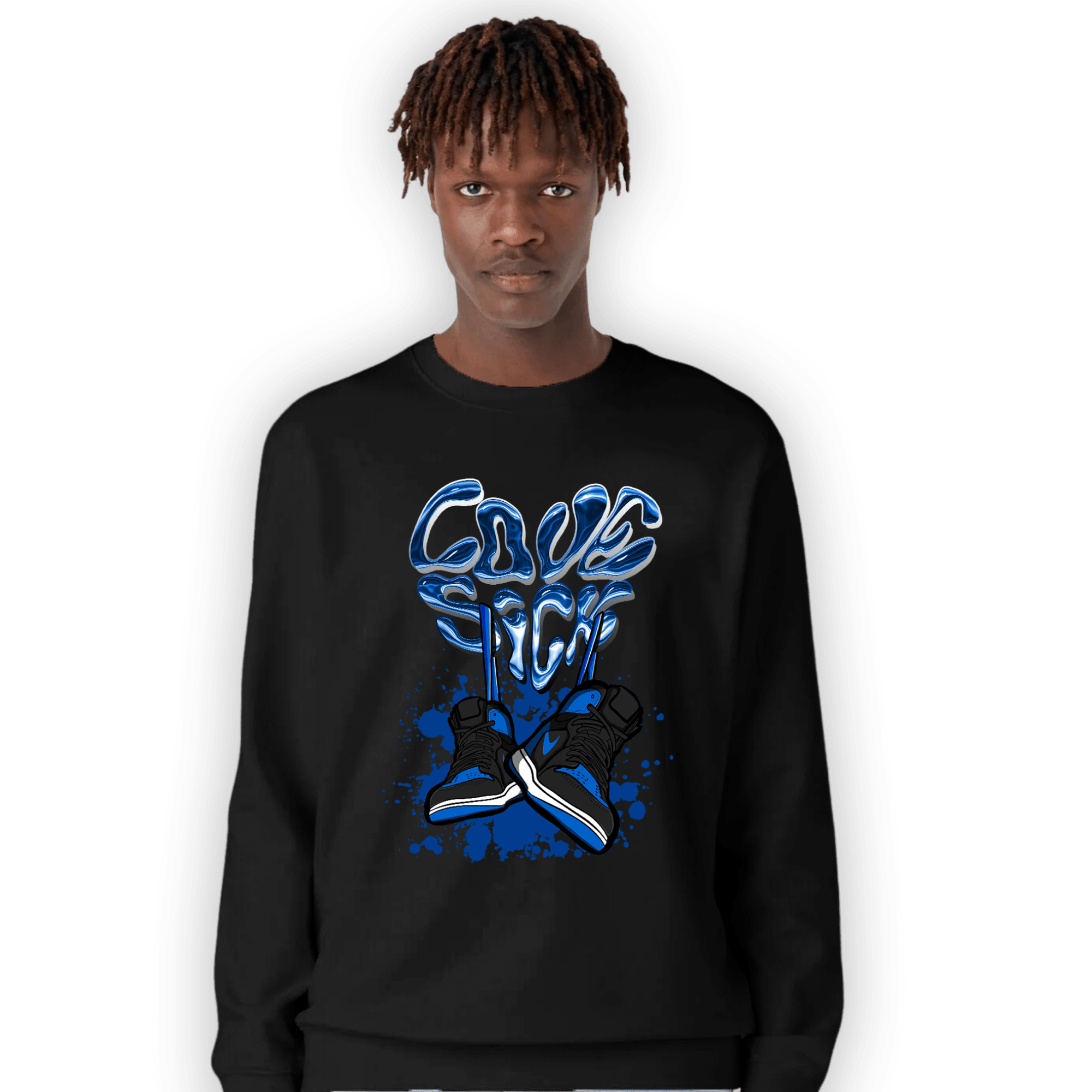Royal Reimagined 1s Sweatshirt Match Sneaker Love Sick - NastyJamz