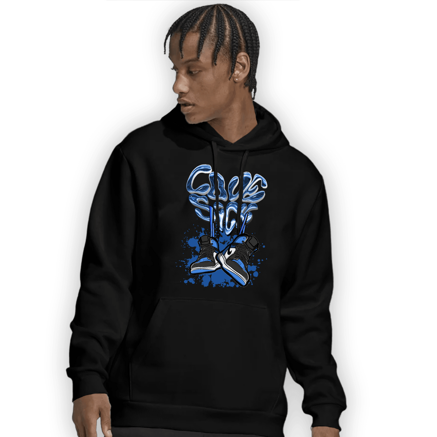 University Blue Toe 1s Hoodie Match Sneaker Love Sick - NastyJamz