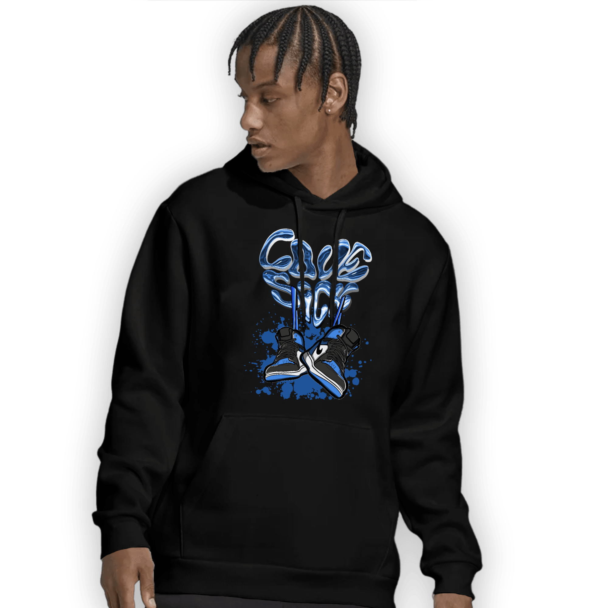 University Blue Toe 1s Hoodie Match Sneaker Love Sick - NastyJamz
