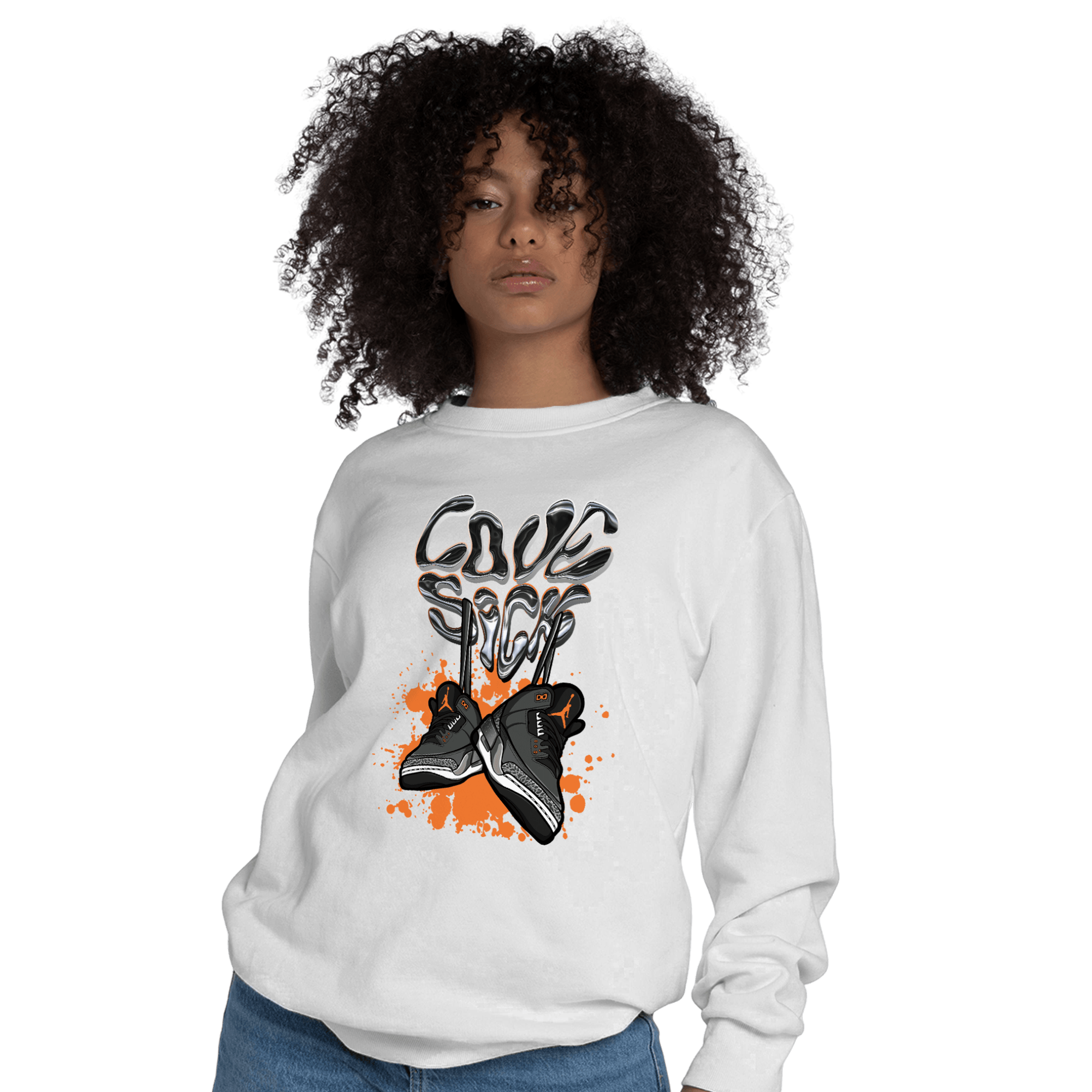 Fear Pack 3s Sweatshirt Match Sneaker Love Sick - NastyJamz