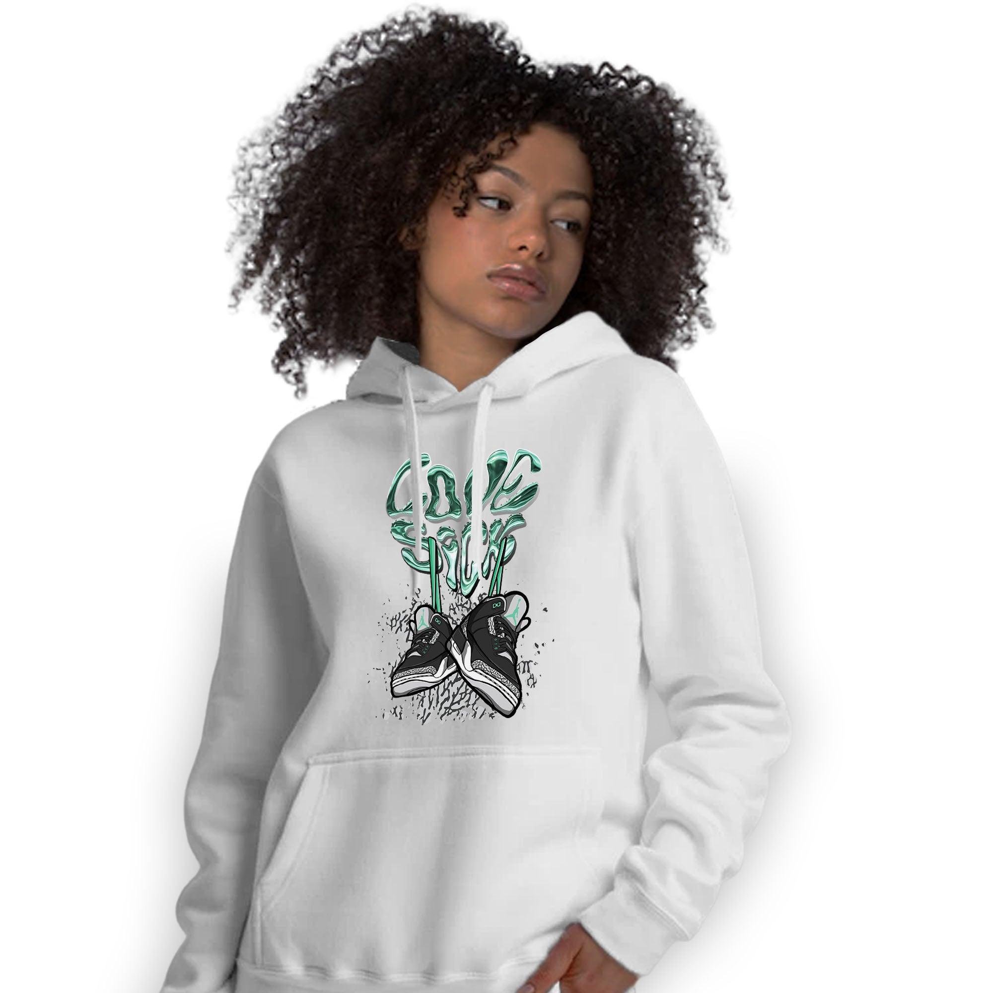 Green Glow 3s Hoodie Match Sneaker Love Sick - NastyJamz