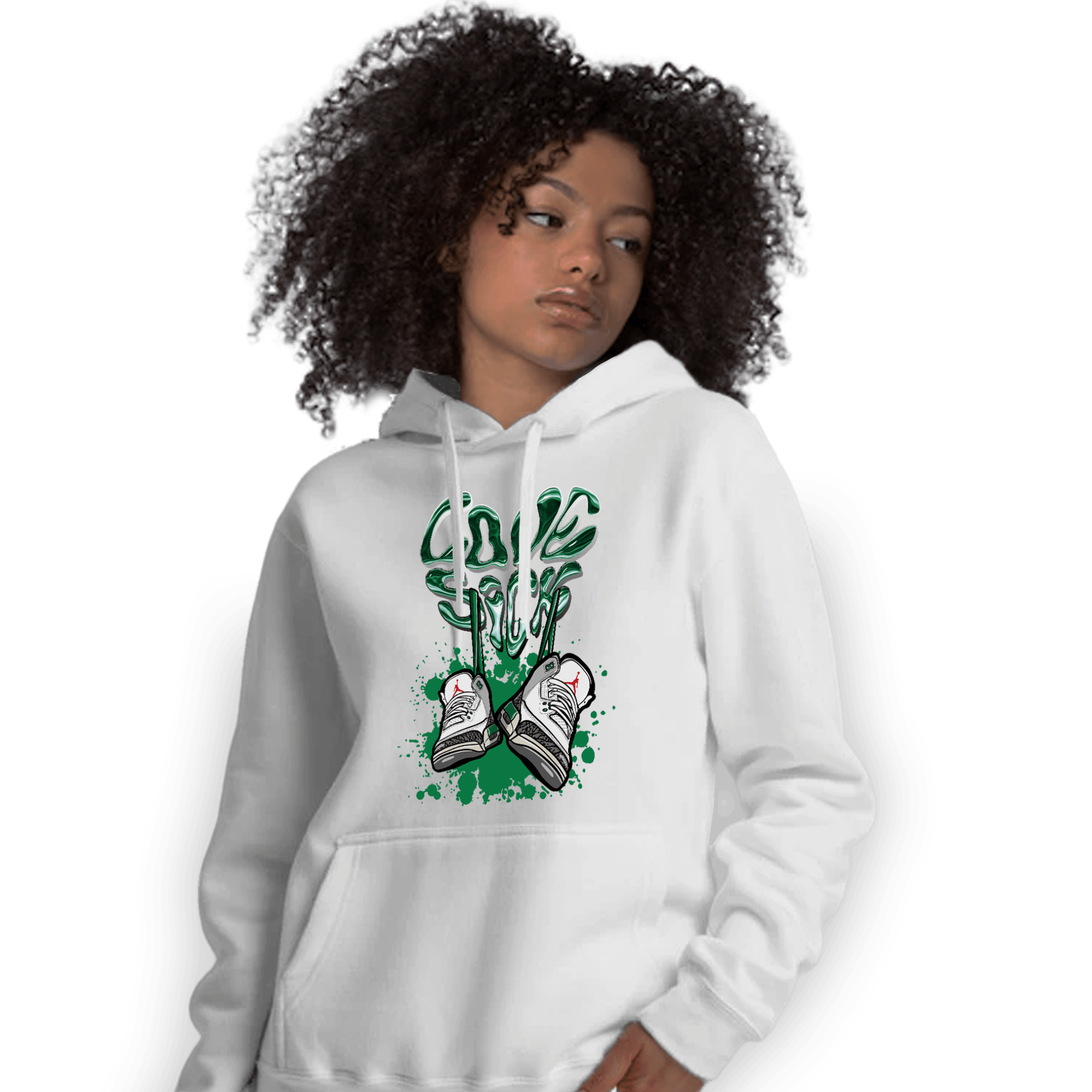 Lucky Green 3s Hoodie Match Sneaker Love Sick - NastyJamz