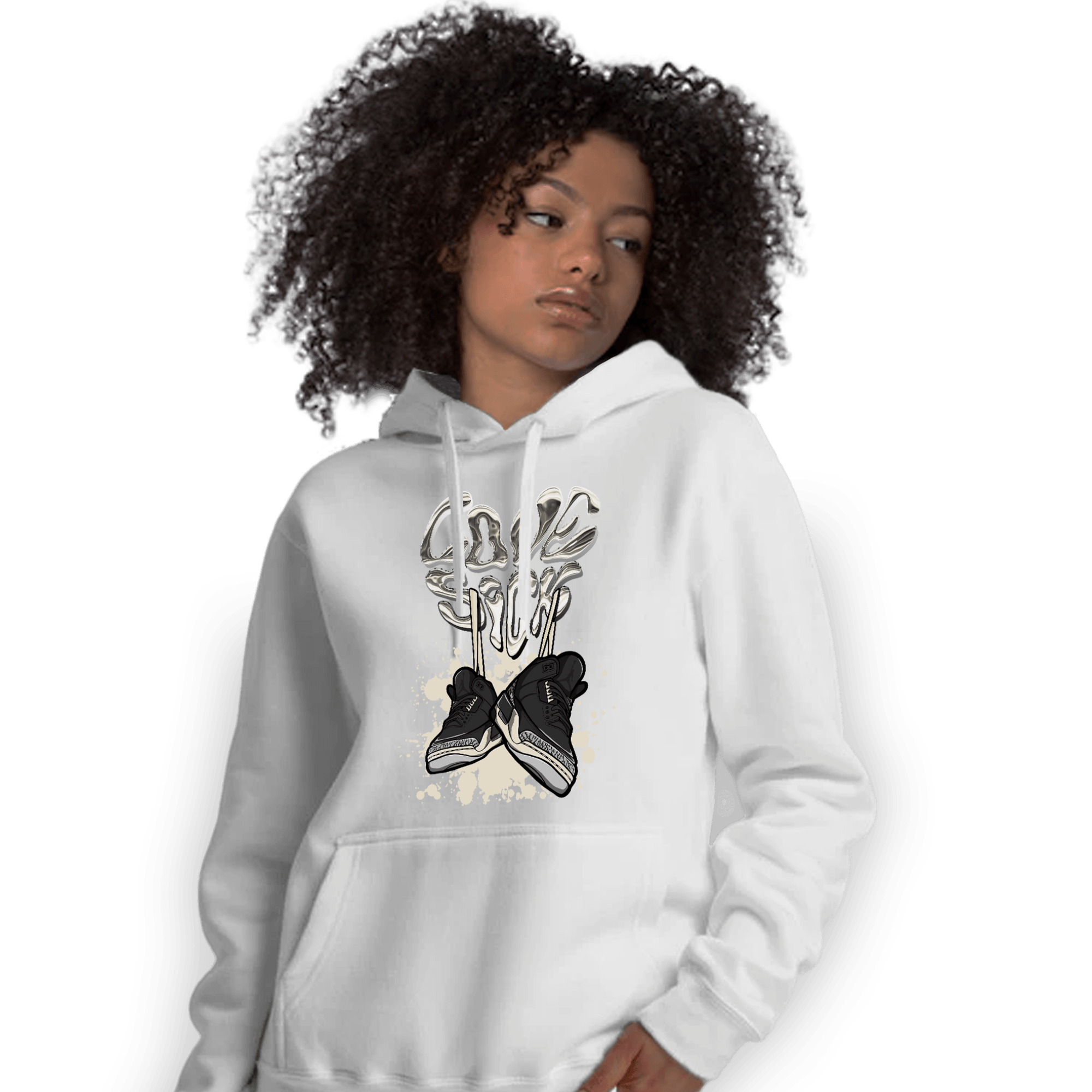 Off Noir 3s Hoodie Match Sneaker Love Sick - NastyJamz