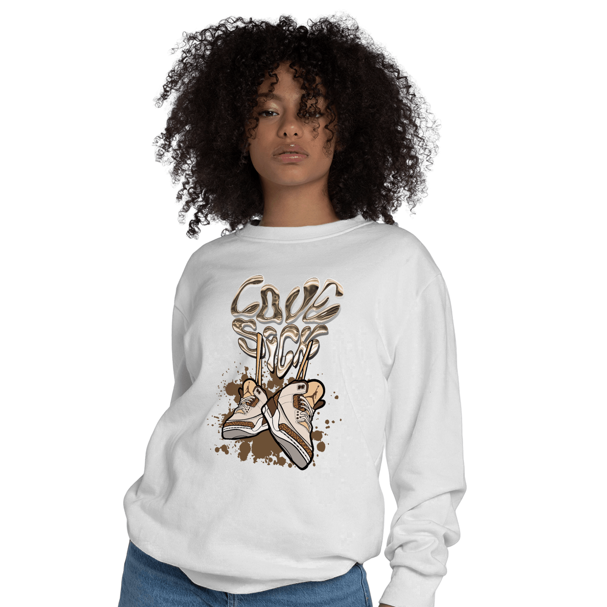 Palomino 3s Sweatshirt Match Sneaker Love Sick - NastyJamz