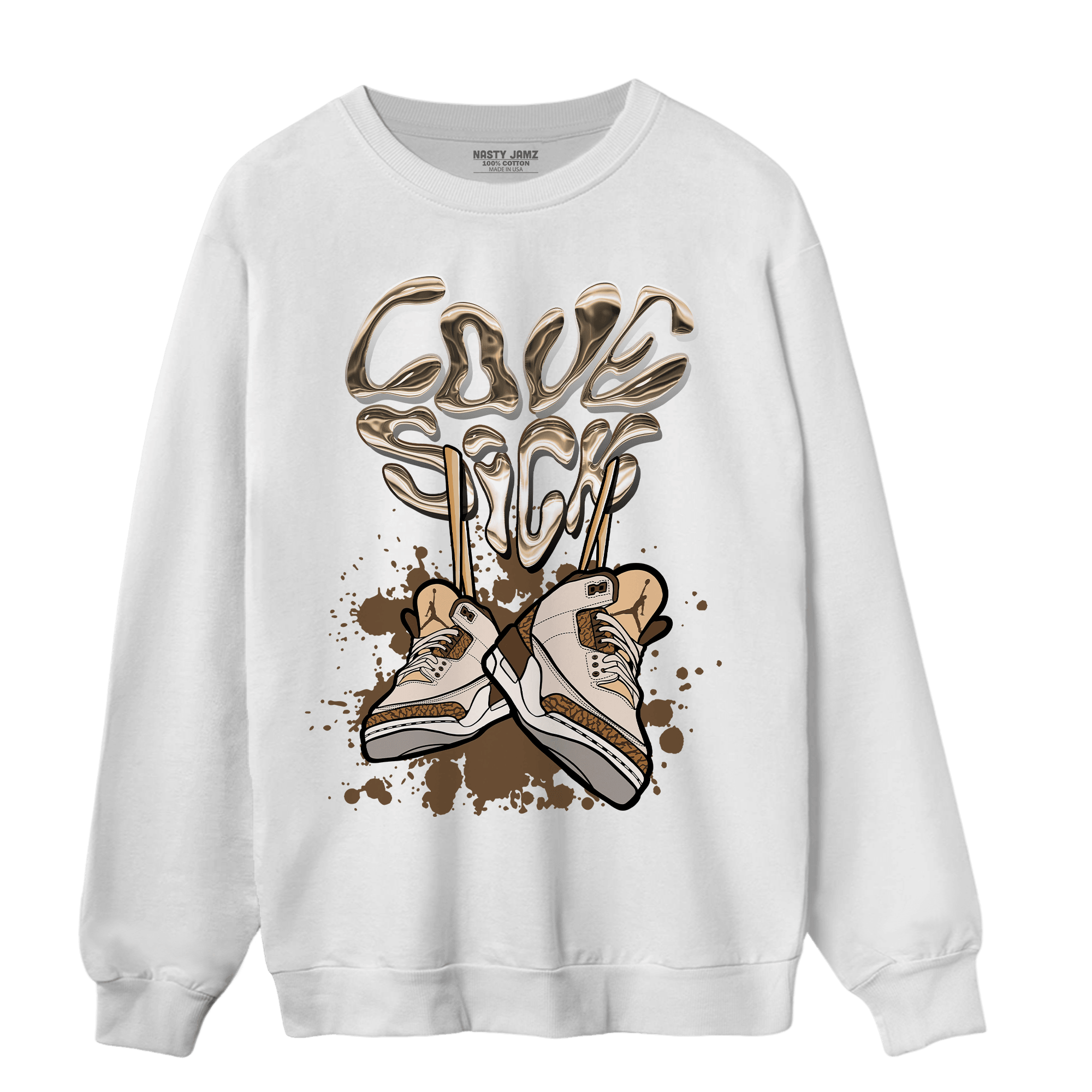 Palomino 3s Sweatshirt Match Sneaker Love Sick - NastyJamz