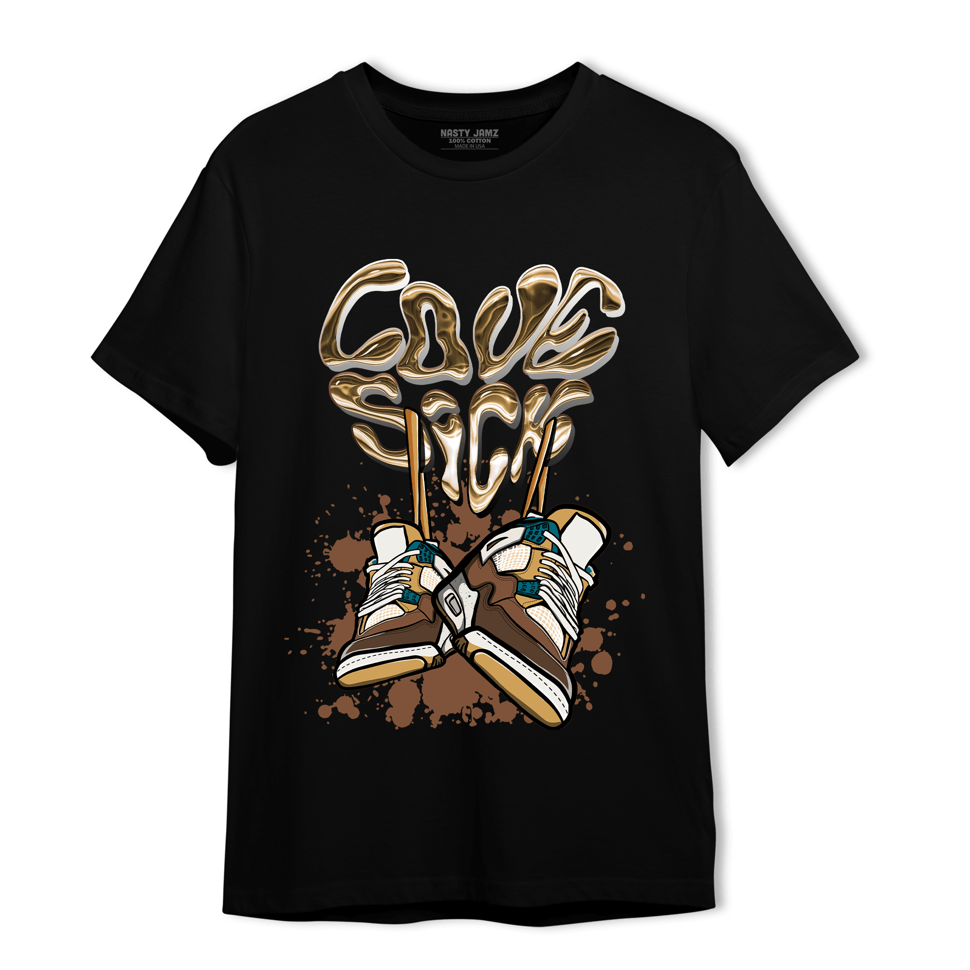 Cacao Wow 4s T Shirt Match Sneaker Love Sick - NastyJamz