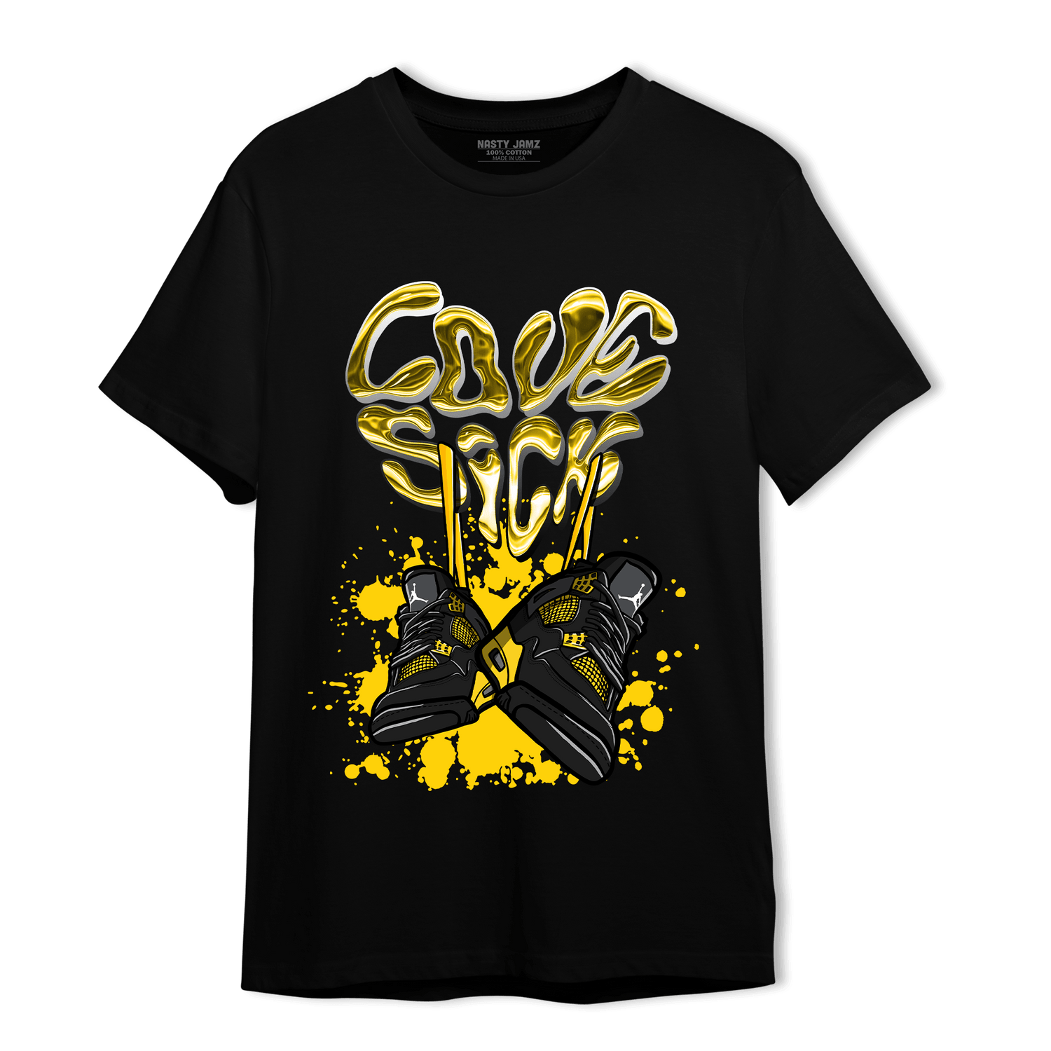 Thunder 4s T Shirt Match Sneaker Love Sick - NastyJamz