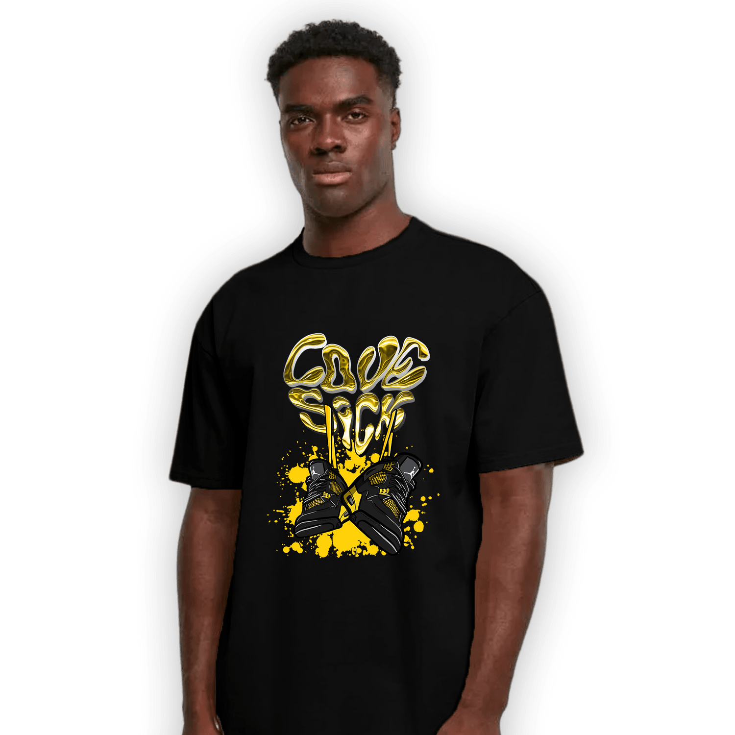 Thunder 4s T Shirt Match Sneaker Love Sick - NastyJamz