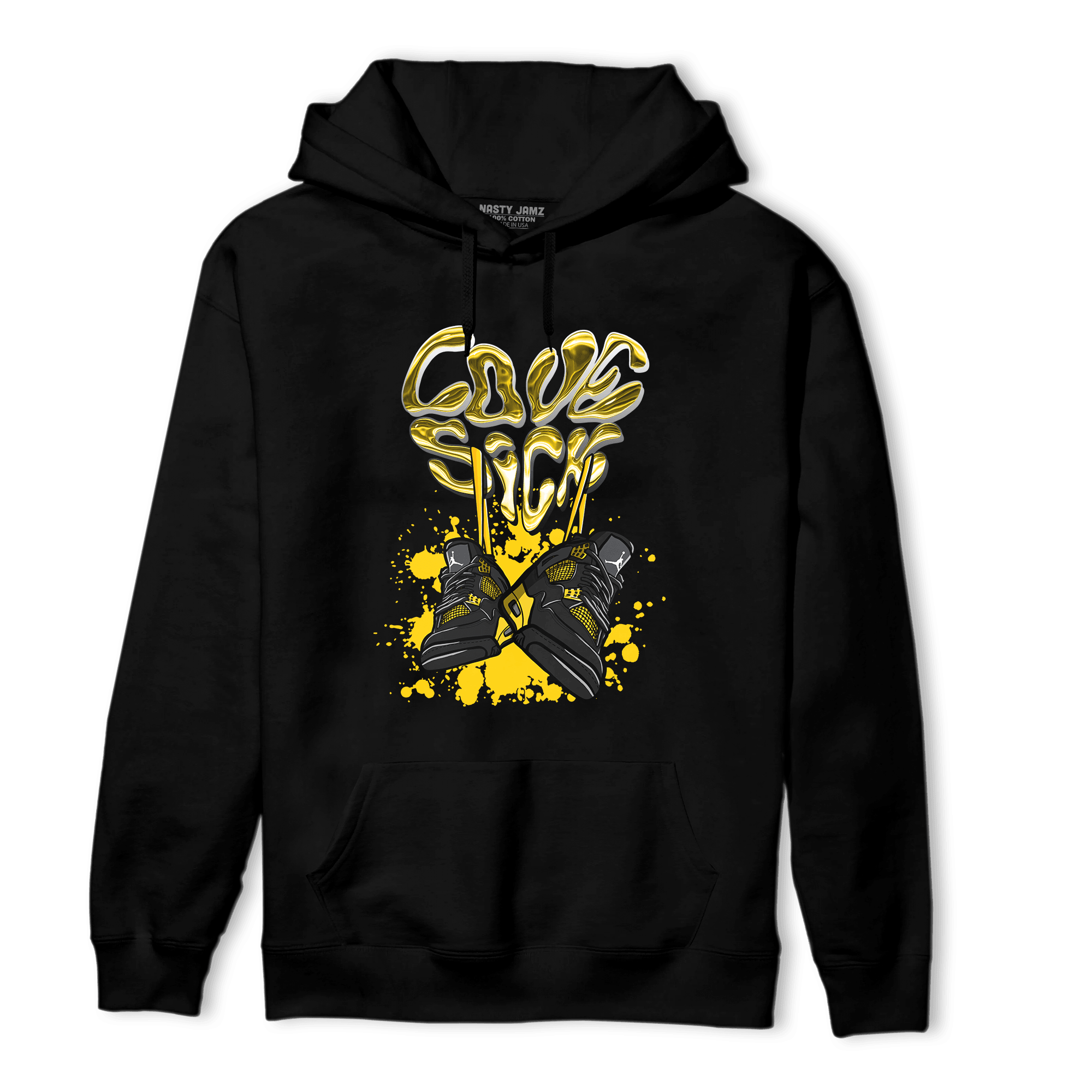 Thunder 4s Hoodie Match Sneaker Love Sick - NastyJamz