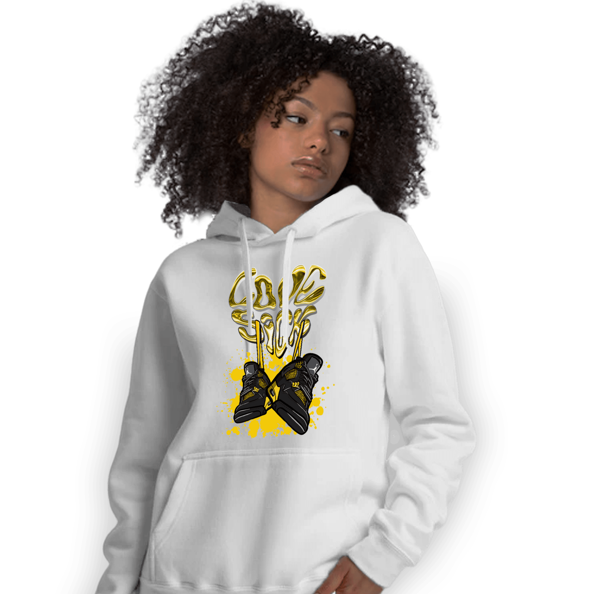 Thunder 4s Hoodie Match Sneaker Love Sick - NastyJamz