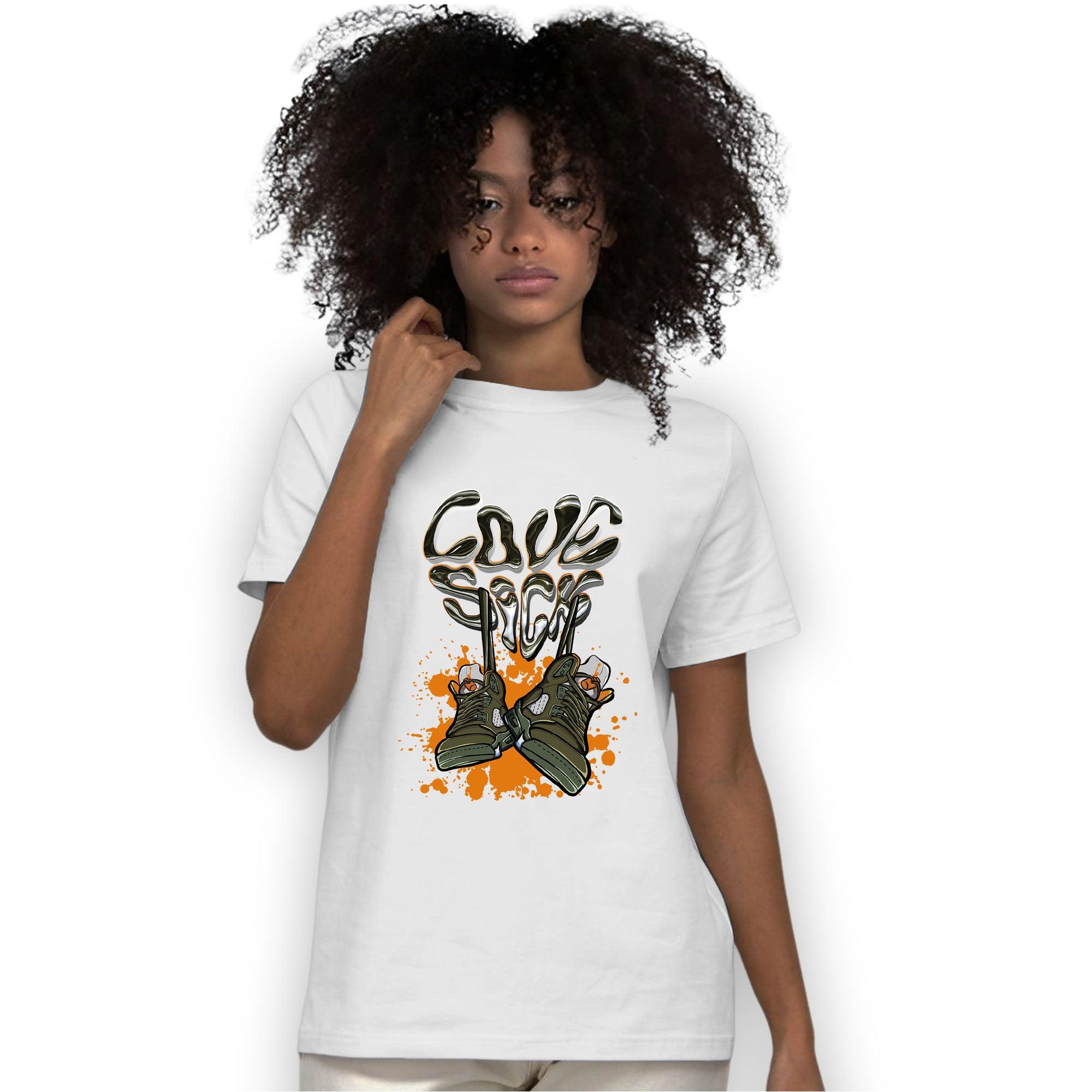 Olive 5s T Shirt Match Sneaker Love Sick - NastyJamz