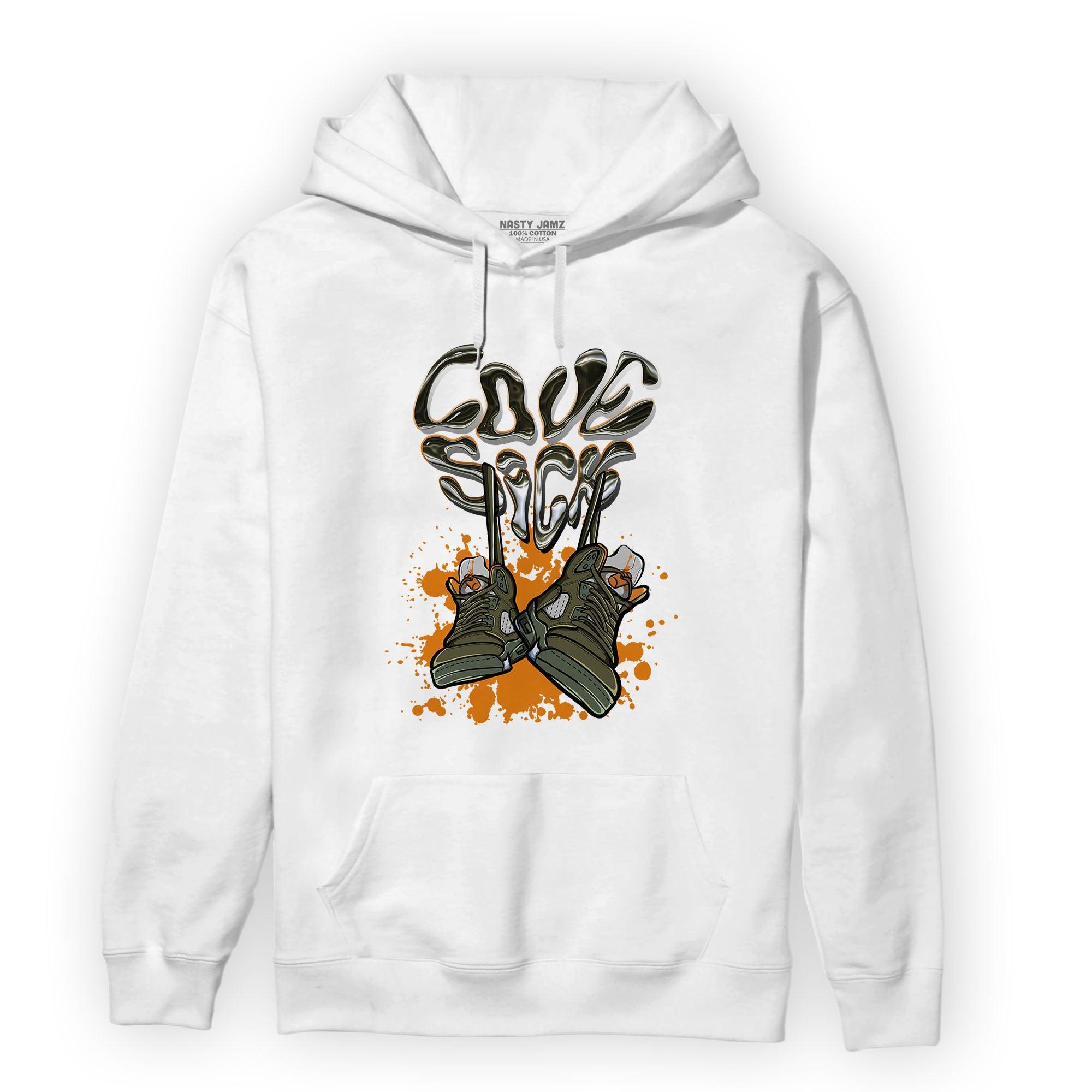 Olive 5s Hoodie Match Sneaker Love Sick - NastyJamz