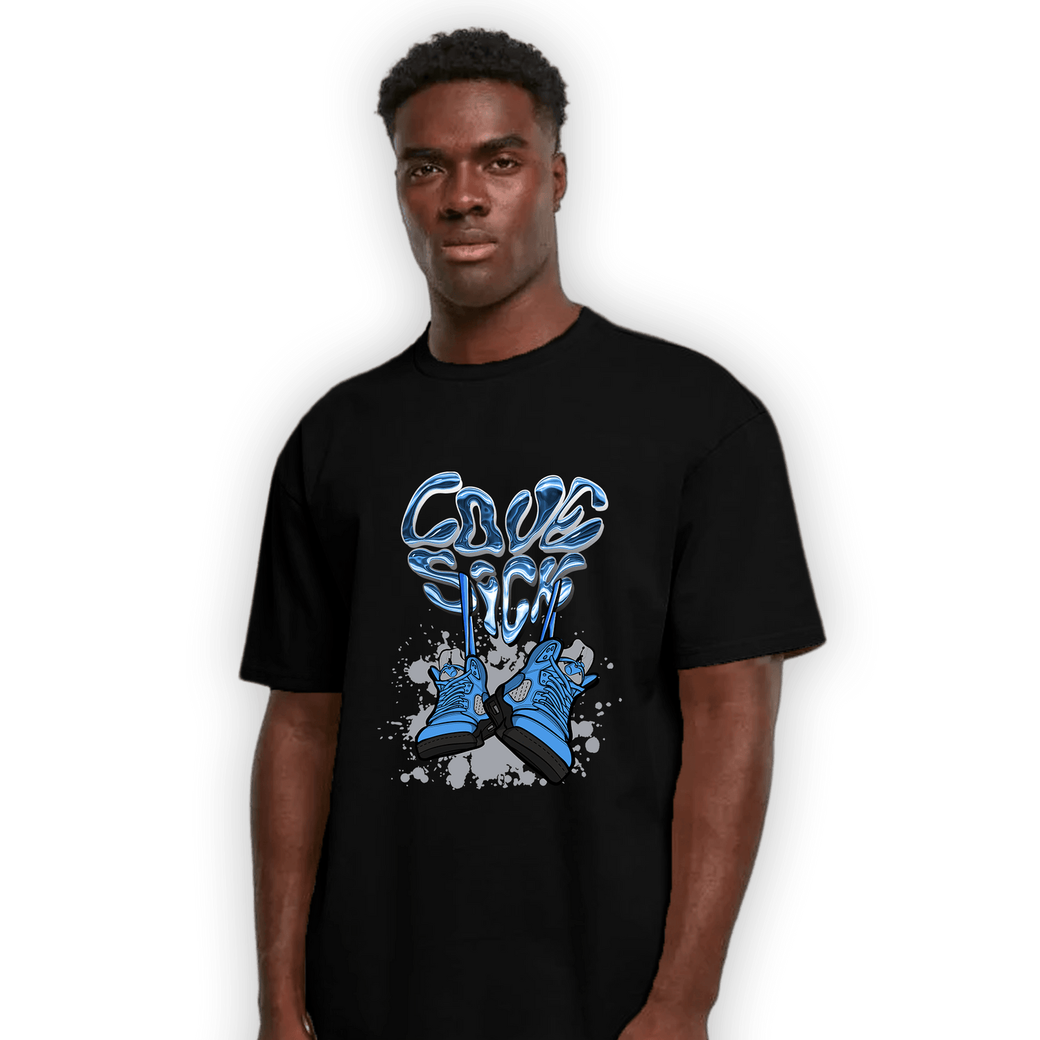 University Blue 5s T Shirt Match Sneaker Love Sick - NastyJamz
