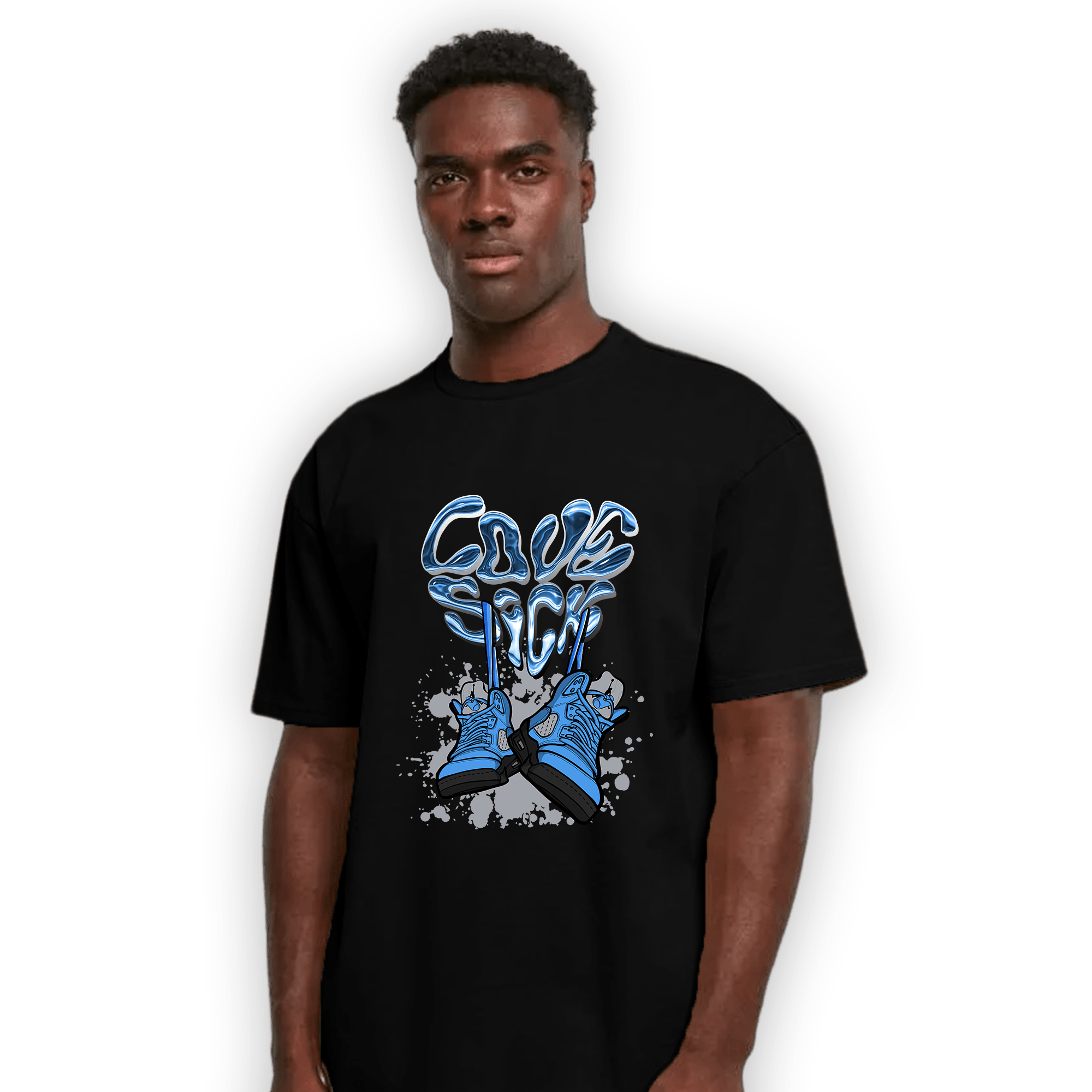 University Blue 5s T Shirt Match Sneaker Love Sick - NastyJamz
