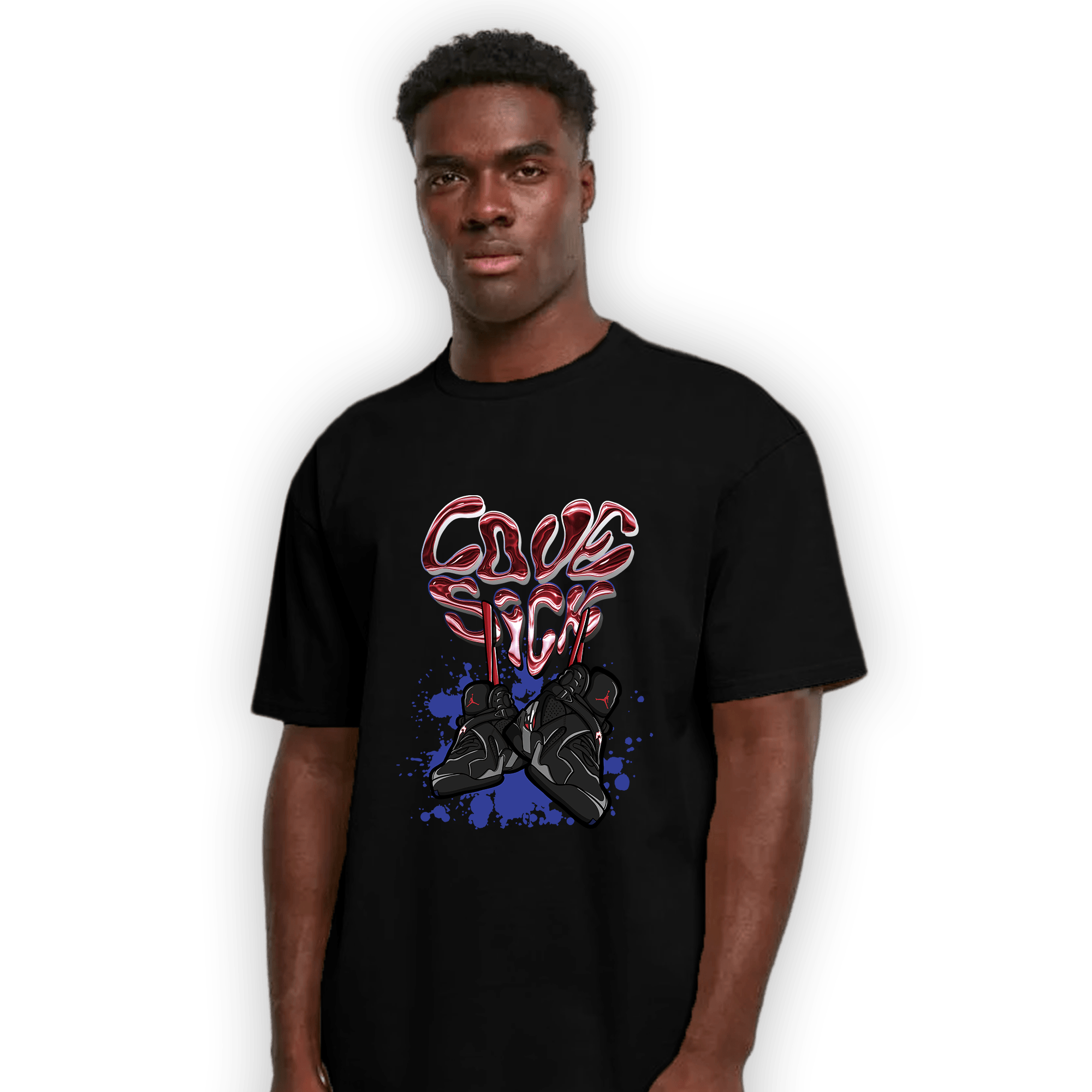Playoffs 8s T Shirt Match Sneaker Love Sick - NastyJamz