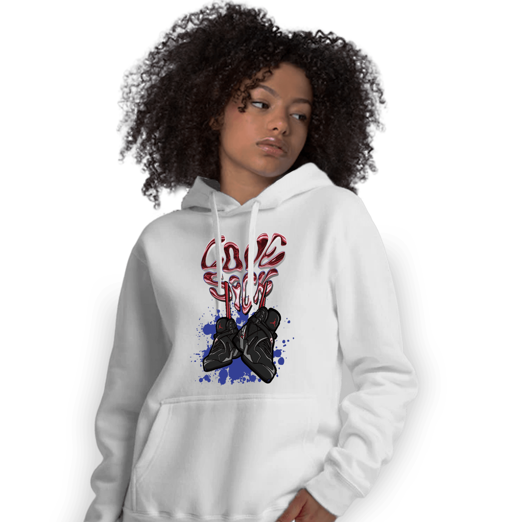 Playoffs 8s Hoodie Match Sneaker Love Sick - NastyJamz